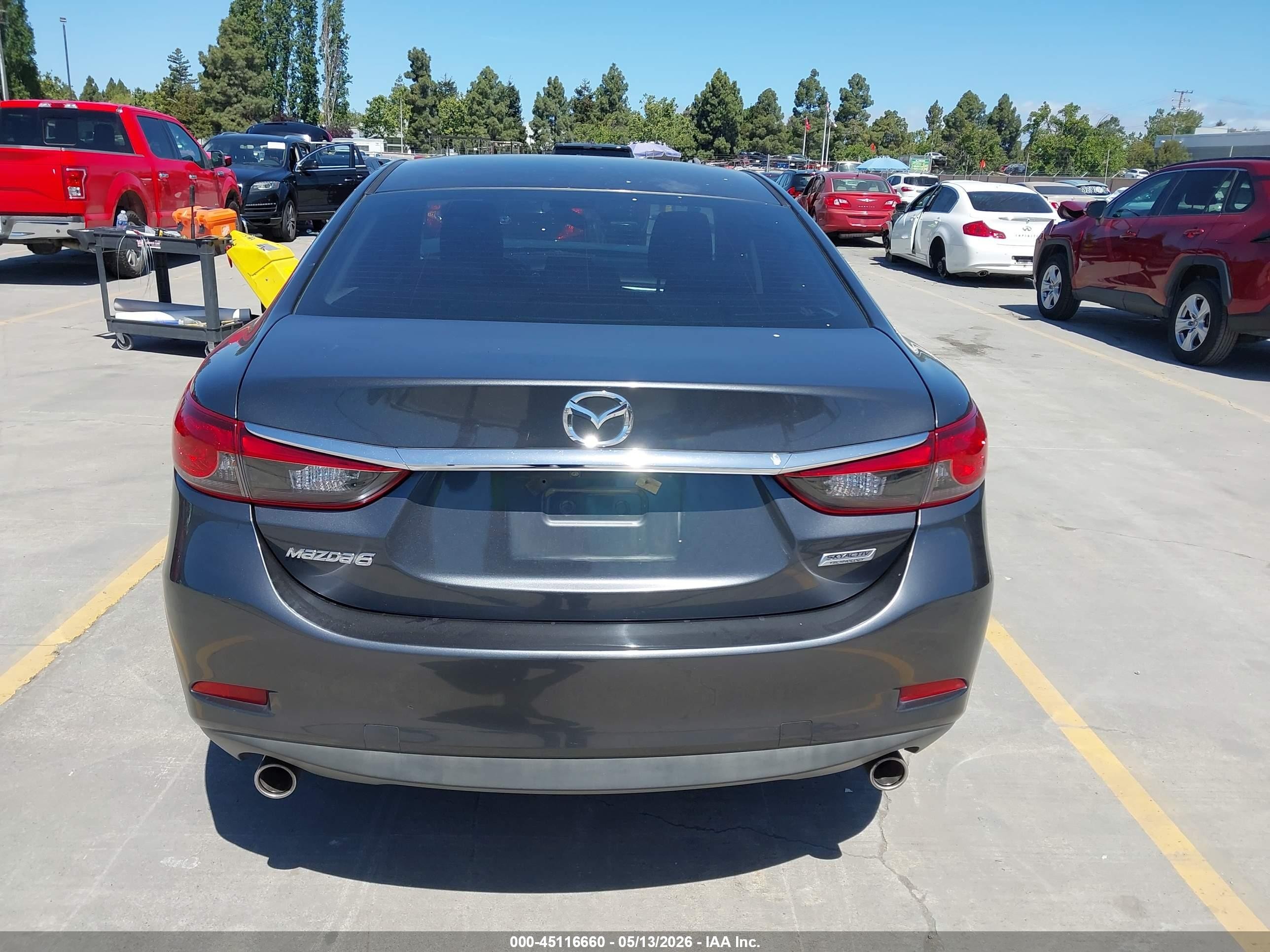 2016 Mazda Mazda6 I Sport Gray vin: JM1GJ1U50G1486577