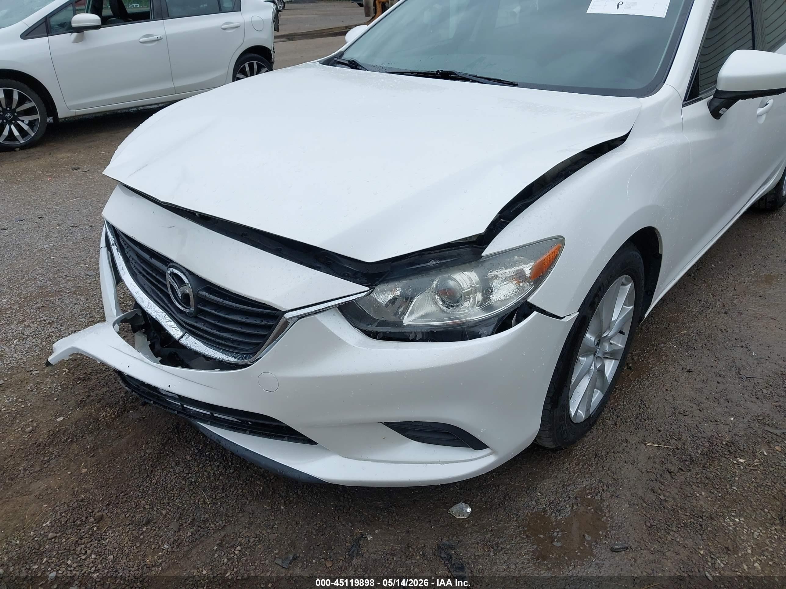 2014 Mazda Mazda6 I Sport Белый vin: JM1GJ1U51E1105963