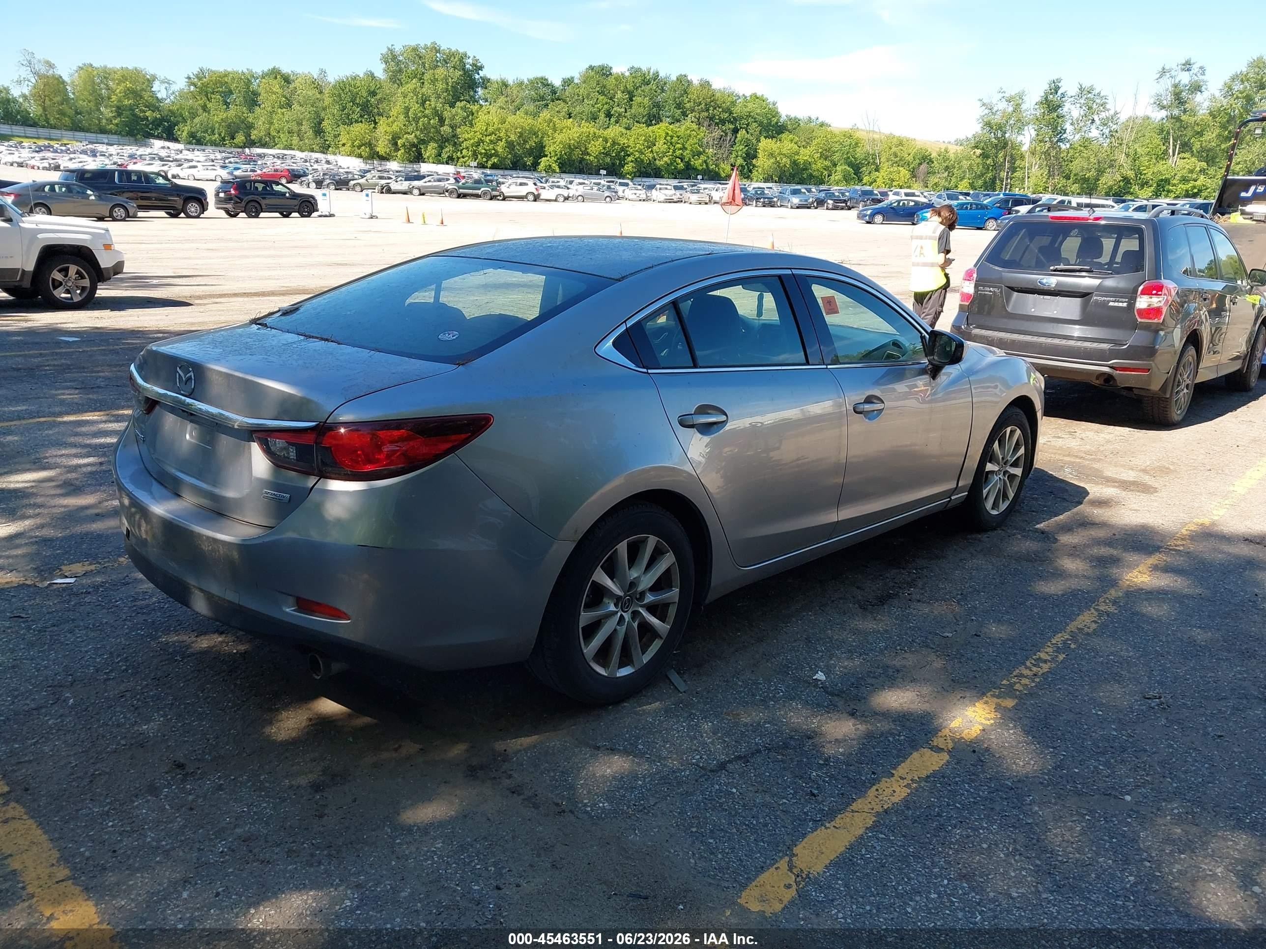 2015 Mazda Mazda6 I Sport Silver vin: JM1GJ1U51F1200167