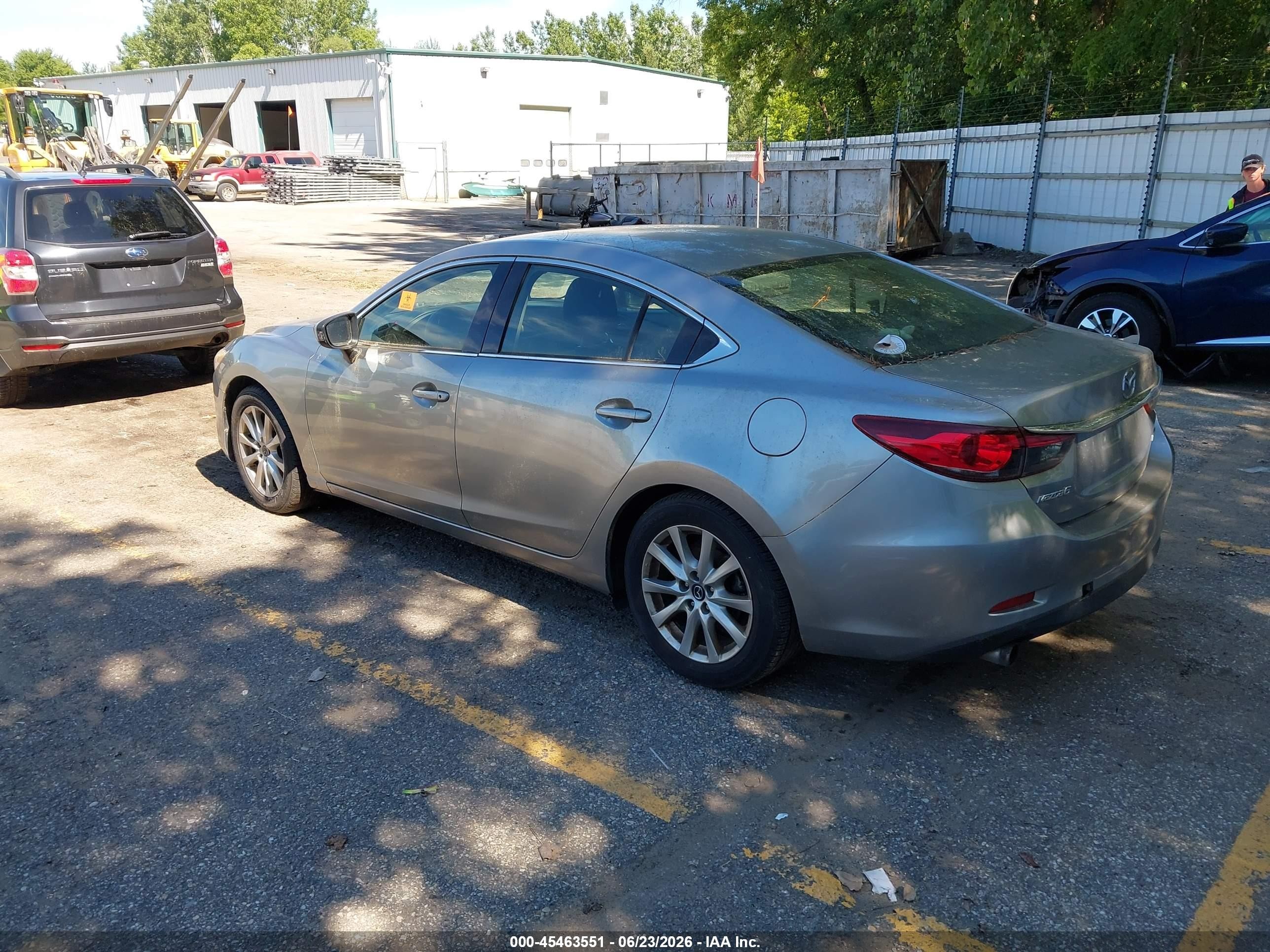 2015 Mazda Mazda6 I Sport Silver vin: JM1GJ1U51F1200167