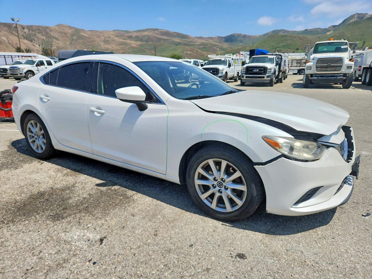 2015 Mazda 6 Sport White vin: JM1GJ1U52F1224381