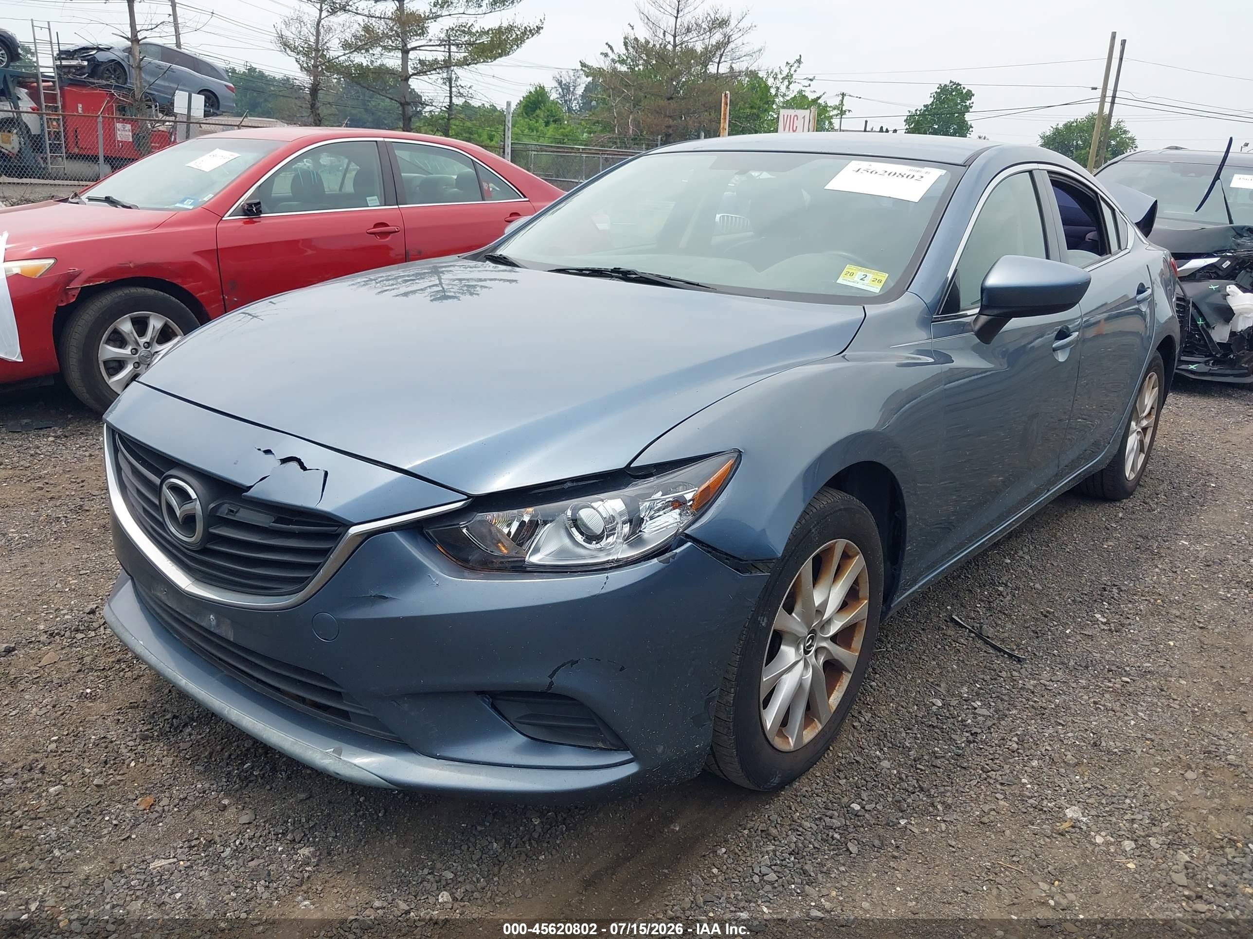 2014 Mazda Mazda6 I Sport Blue vin: JM1GJ1U53E1102983