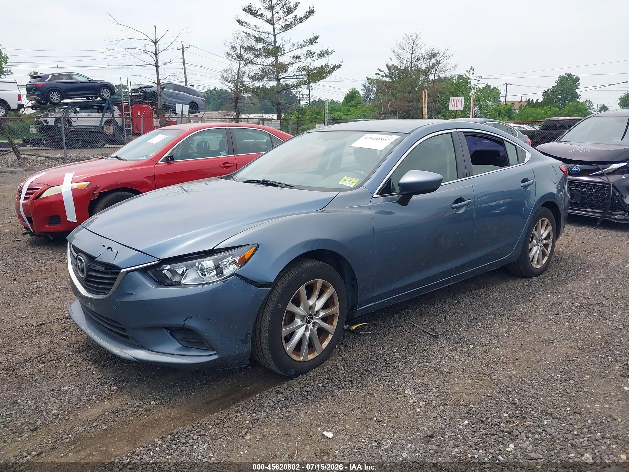 2014 Mazda Mazda6 I Sport Blue vin: JM1GJ1U53E1102983