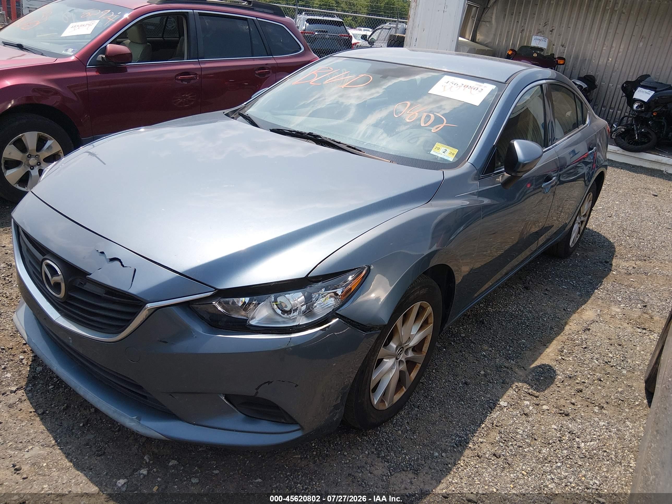 2014 Mazda Mazda6 I Sport Blue vin: JM1GJ1U53E1102983