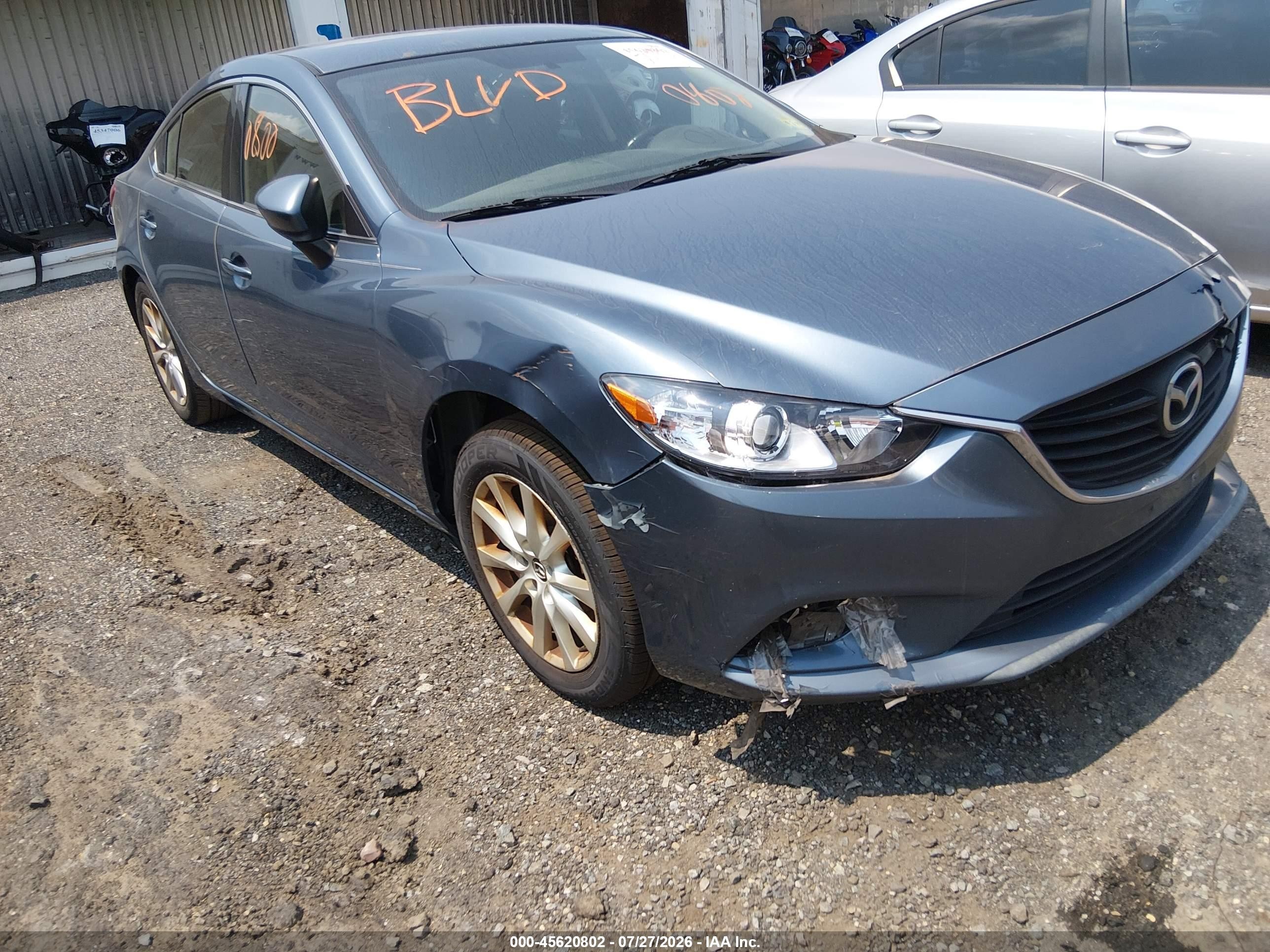 2014 Mazda Mazda6 I Sport Blue vin: JM1GJ1U53E1102983