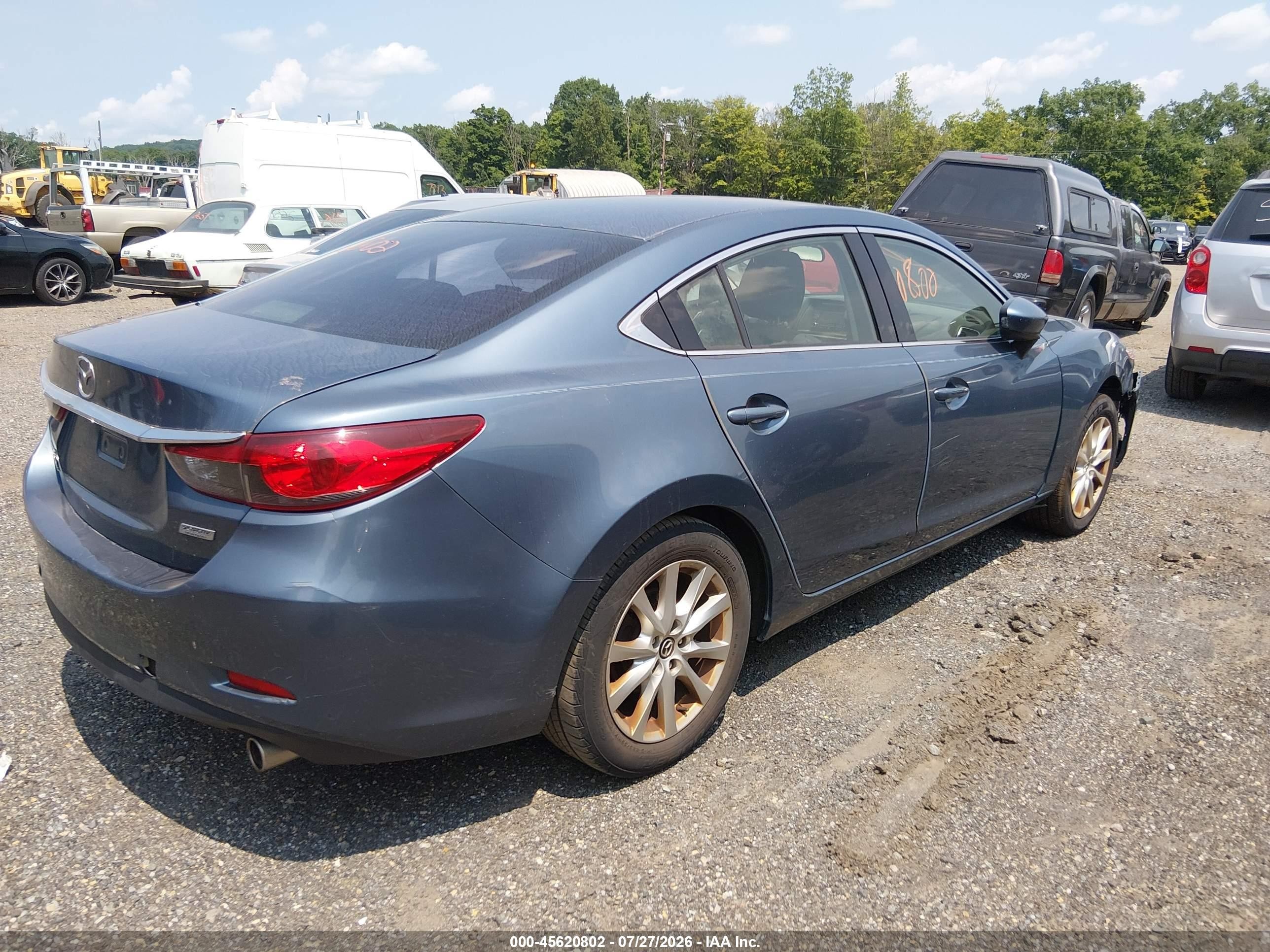 2014 Mazda Mazda6 I Sport Blue vin: JM1GJ1U53E1102983