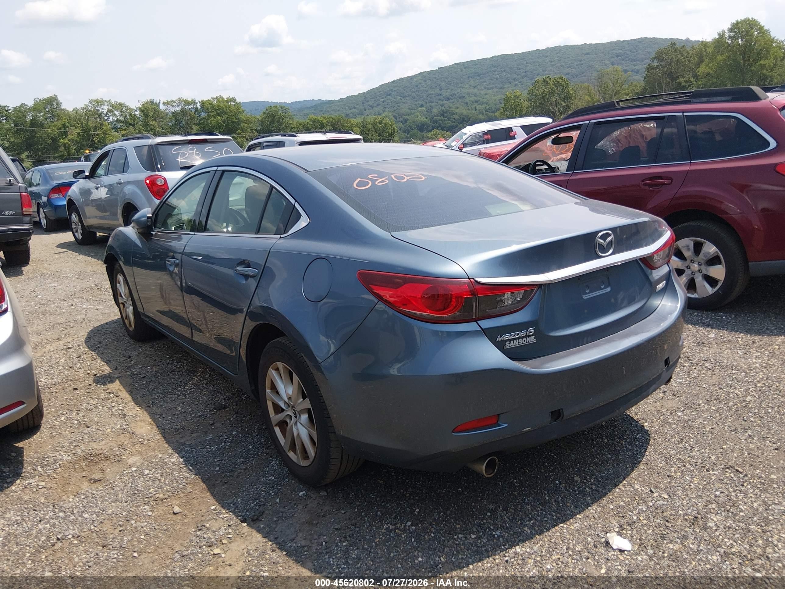 2014 Mazda Mazda6 I Sport Blue vin: JM1GJ1U53E1102983