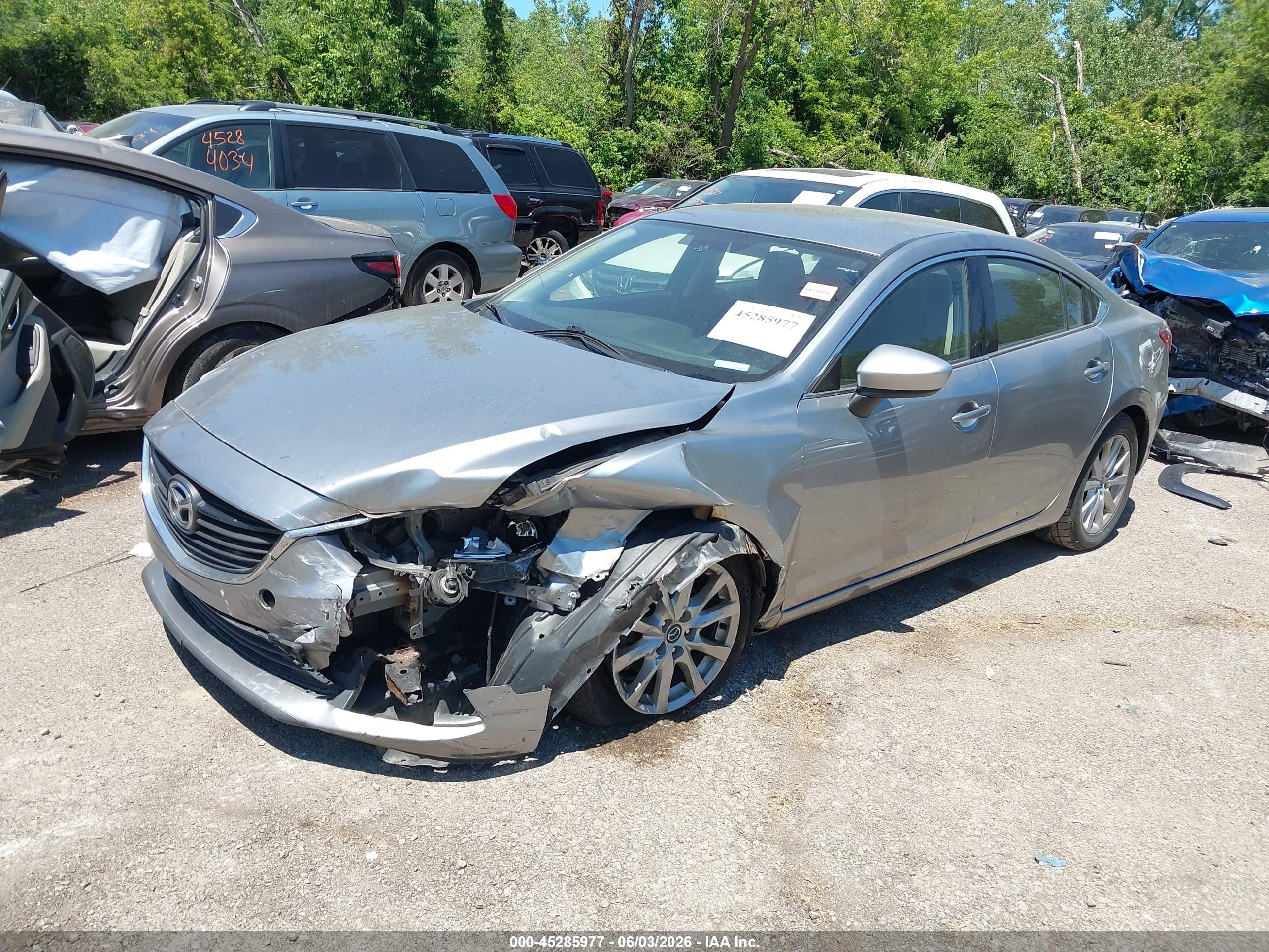 2014 Mazda Mazda6 I Sport Gray vin: JM1GJ1U53E1103065