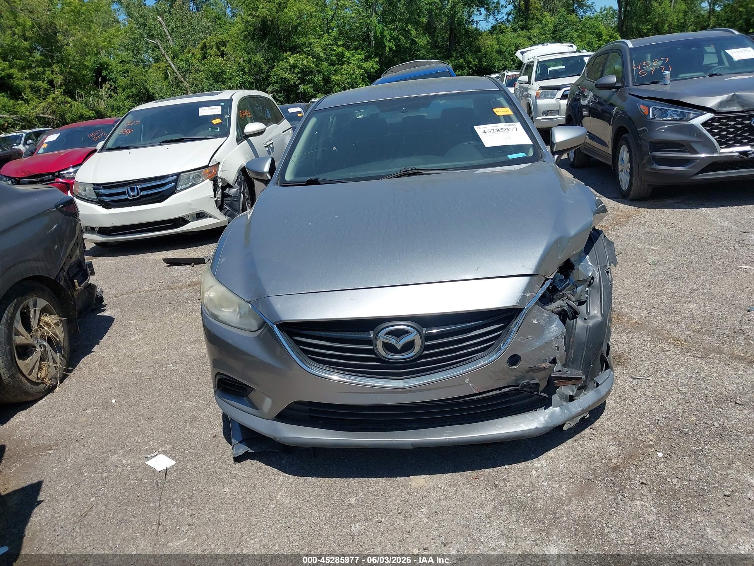 2014 Mazda Mazda6 I Sport Gray vin: JM1GJ1U53E1103065