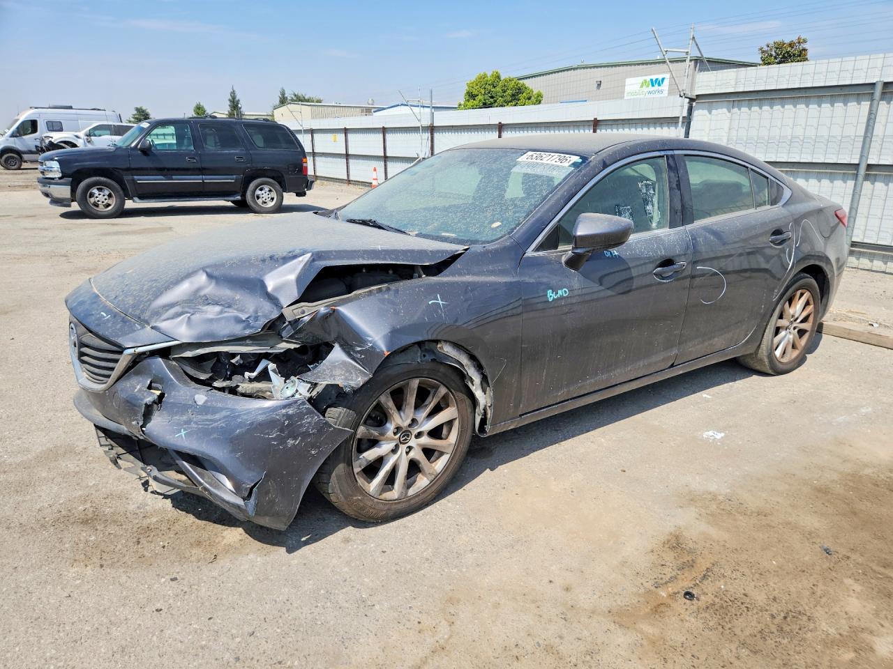 2015 Mazda 6 Sport Gray vin: JM1GJ1U53F1186644