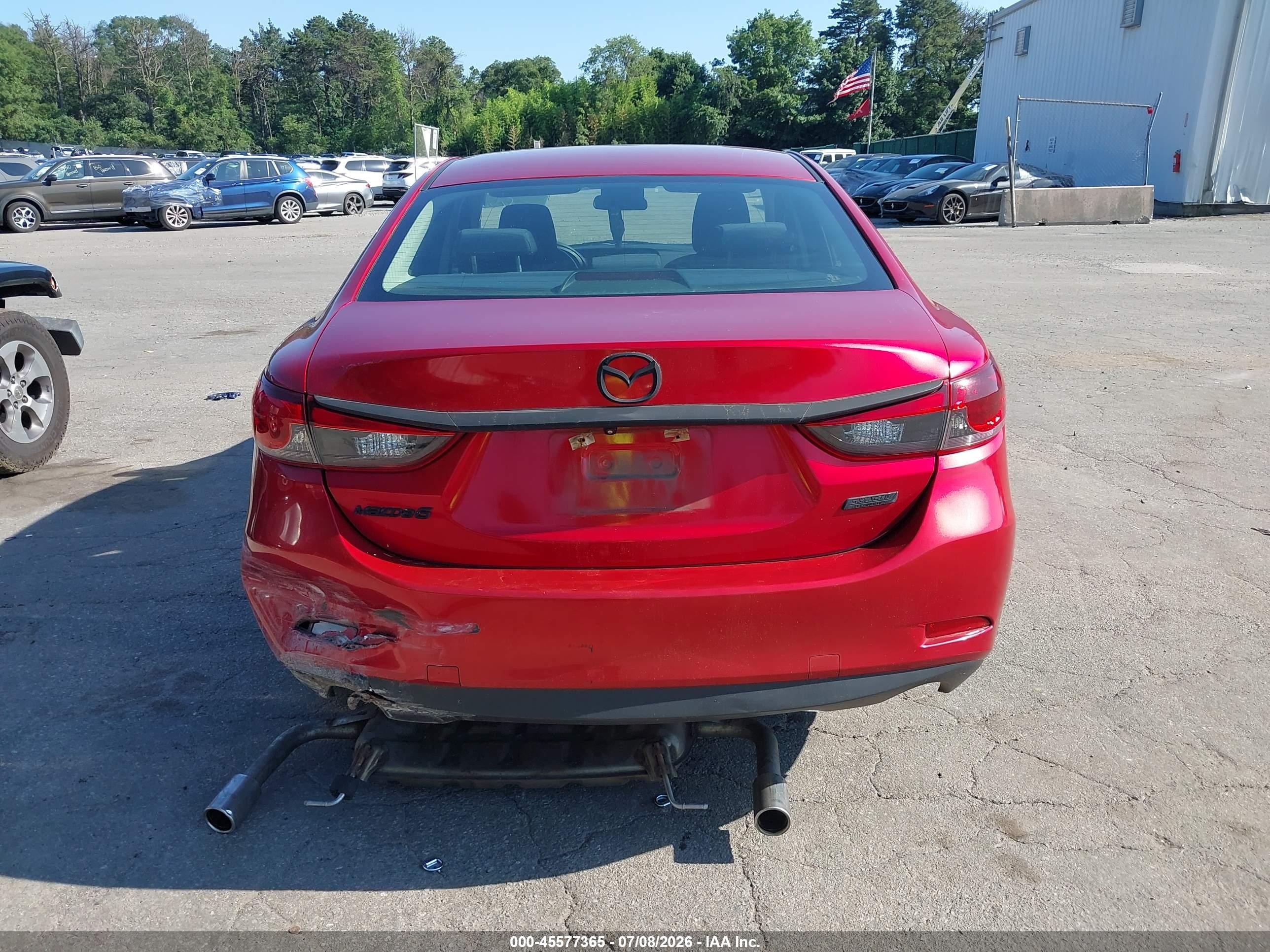 2015 Mazda Mazda6 I Sport Maroon vin: JM1GJ1U53F1189091