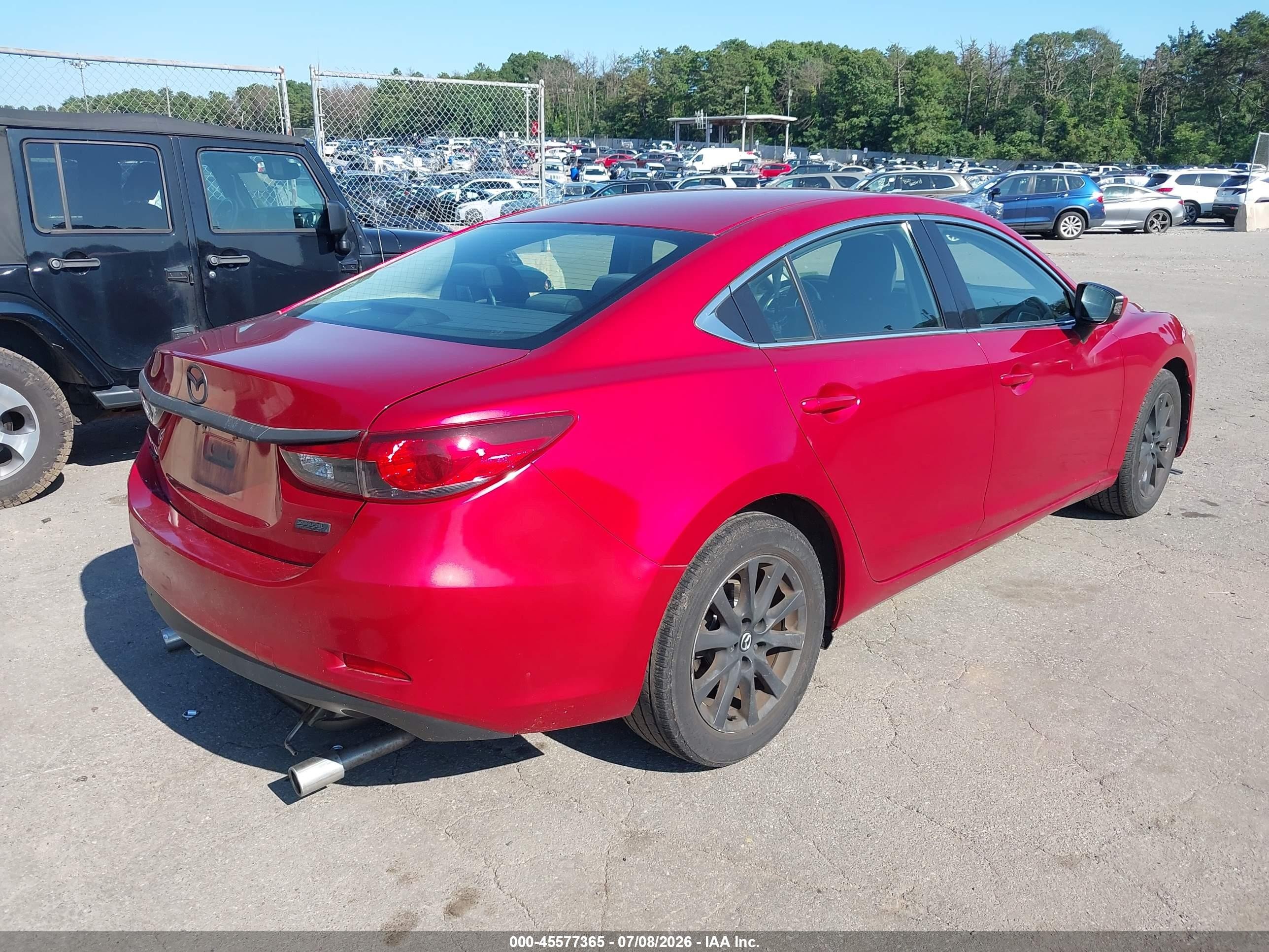 2015 Mazda Mazda6 I Sport Maroon vin: JM1GJ1U53F1189091