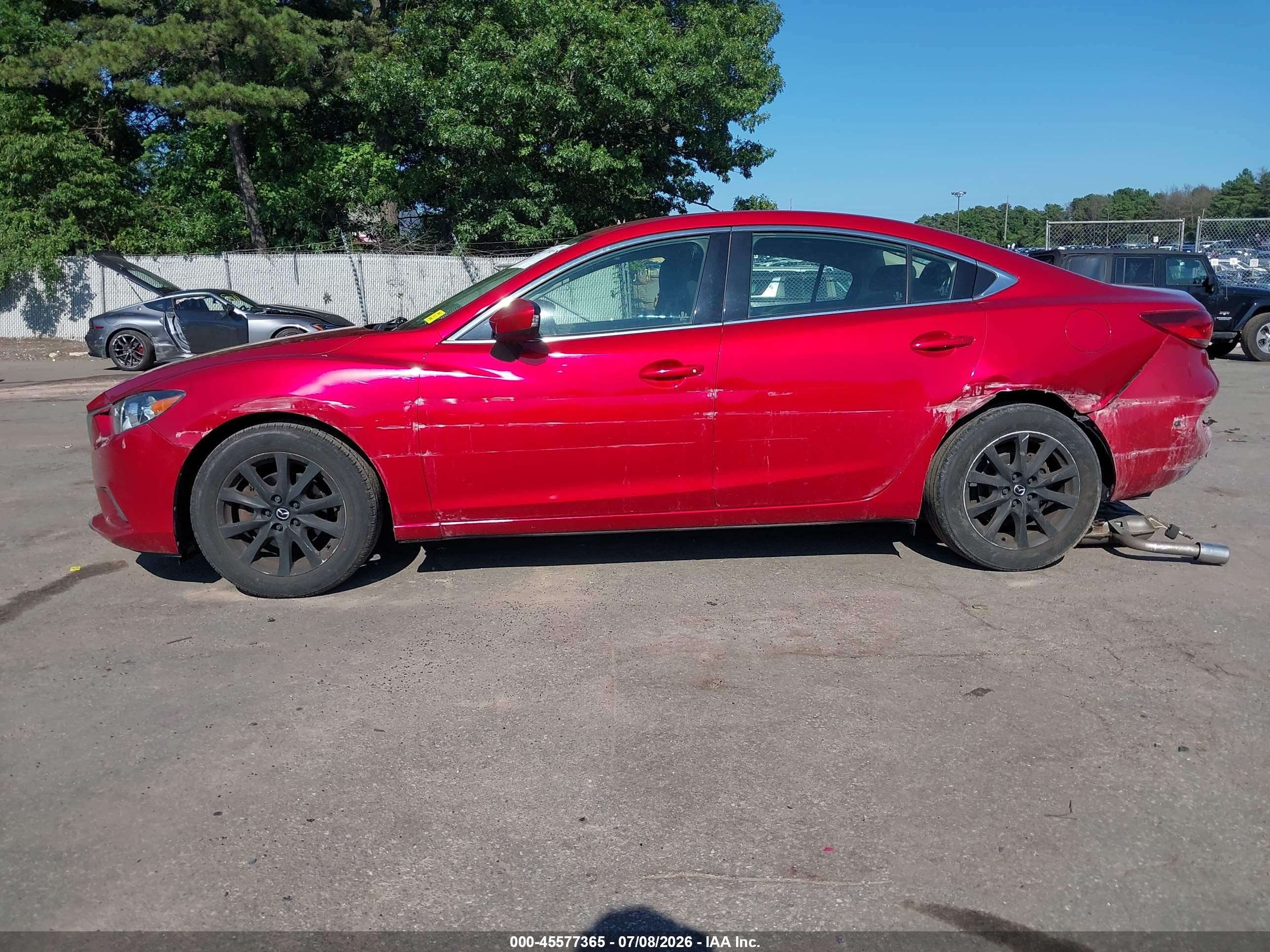 2015 Mazda Mazda6 I Sport Maroon vin: JM1GJ1U53F1189091