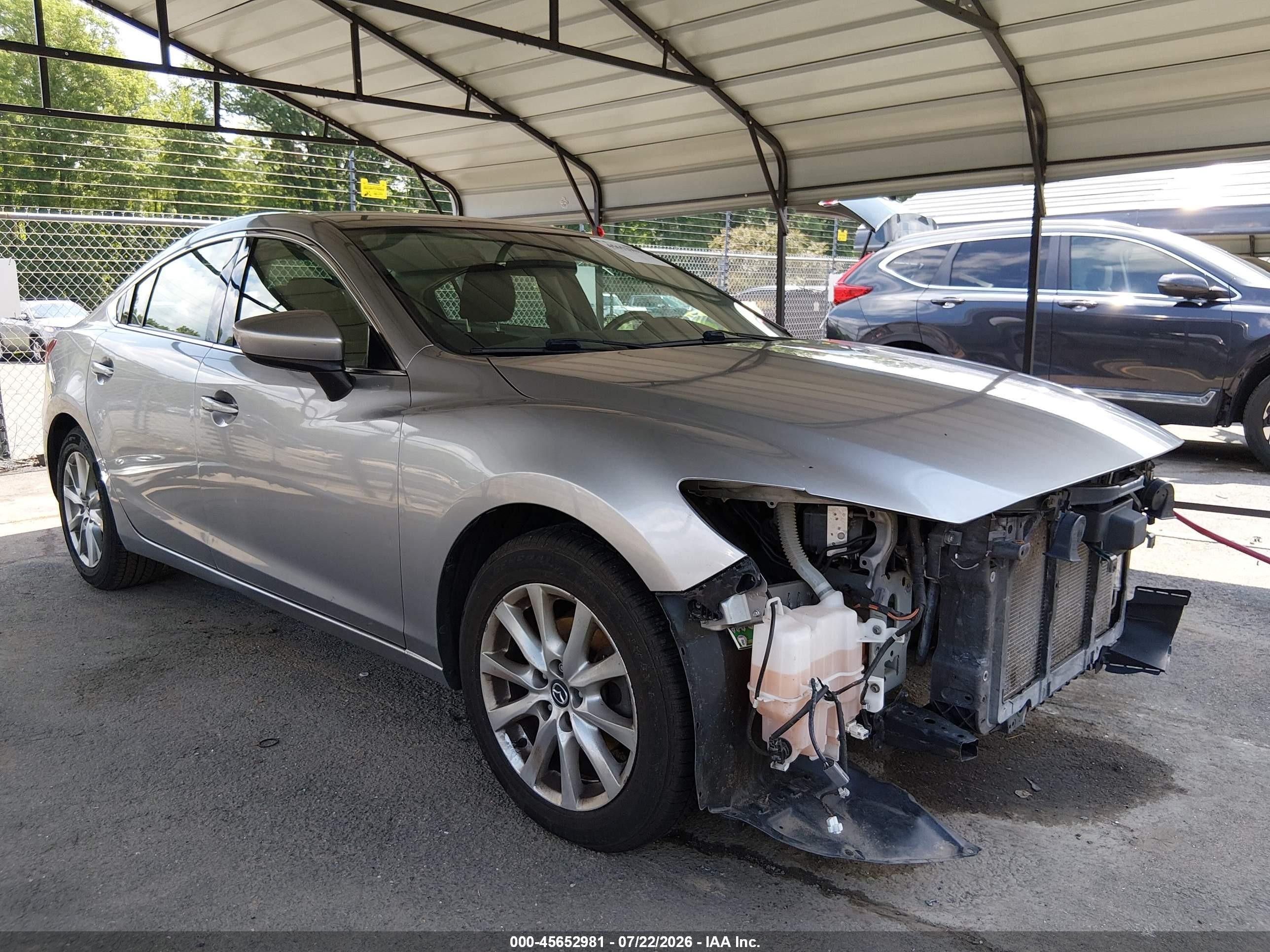 2015 Mazda Mazda6 I Sport Silver vin: JM1GJ1U53F1221778