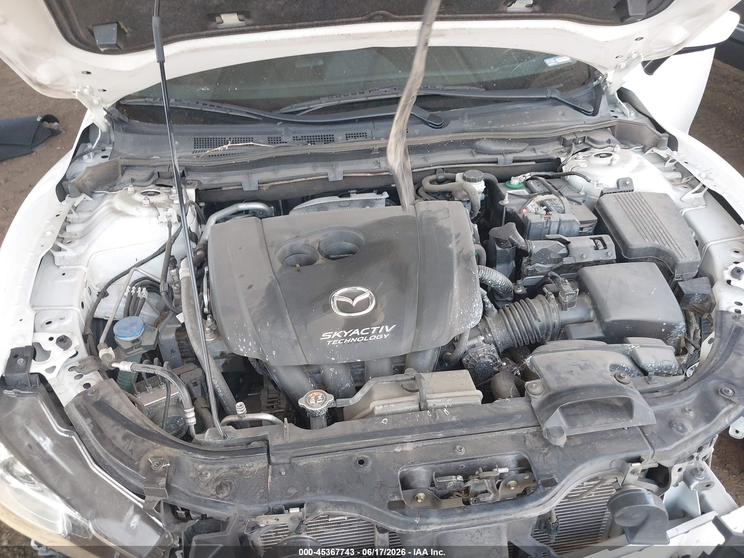 2015 Mazda Mazda6 I Sport White vin: JM1GJ1U54F1203497