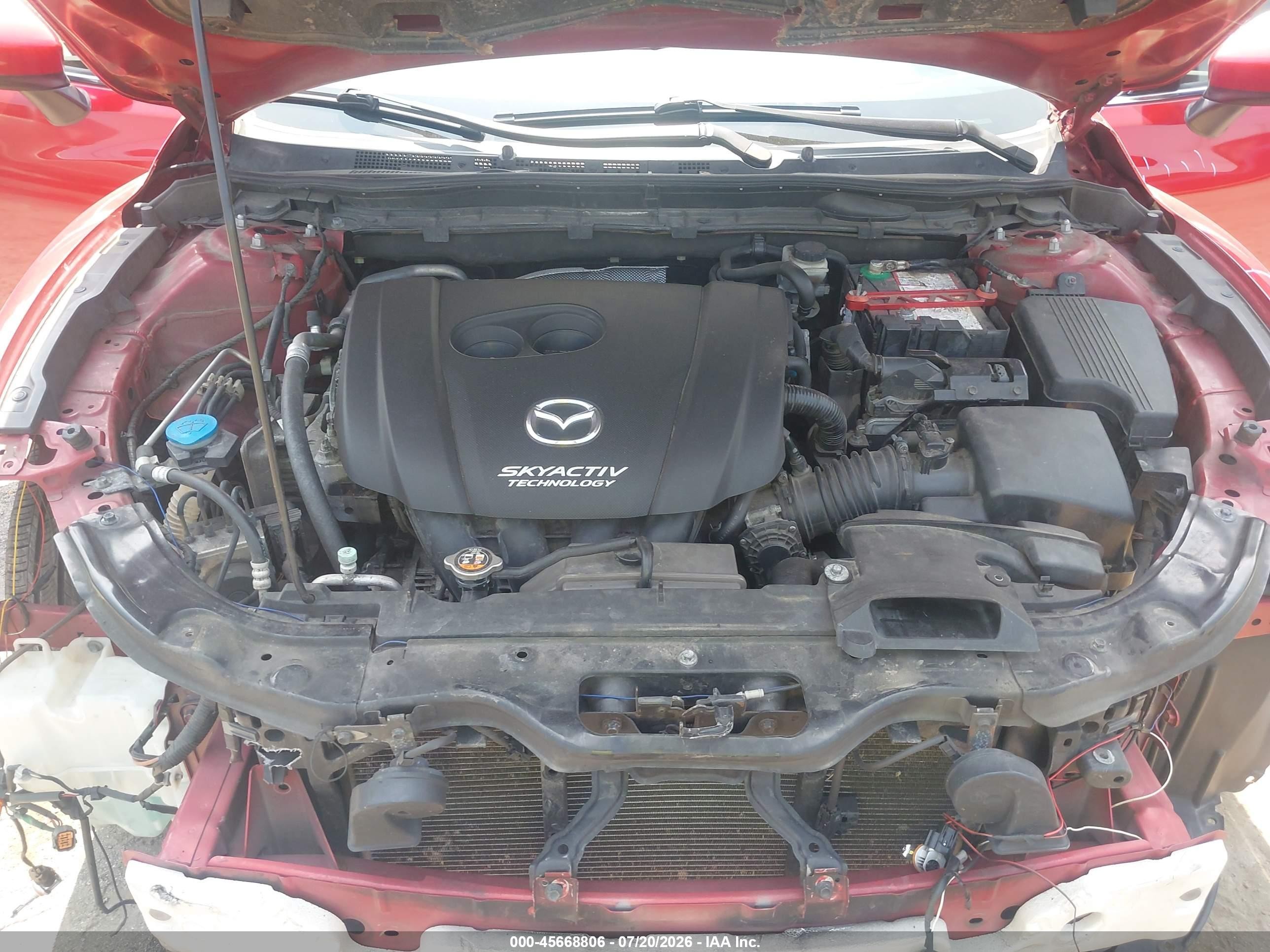 2014 Mazda Mazda6 I Sport Red vin: JM1GJ1U56E1107983