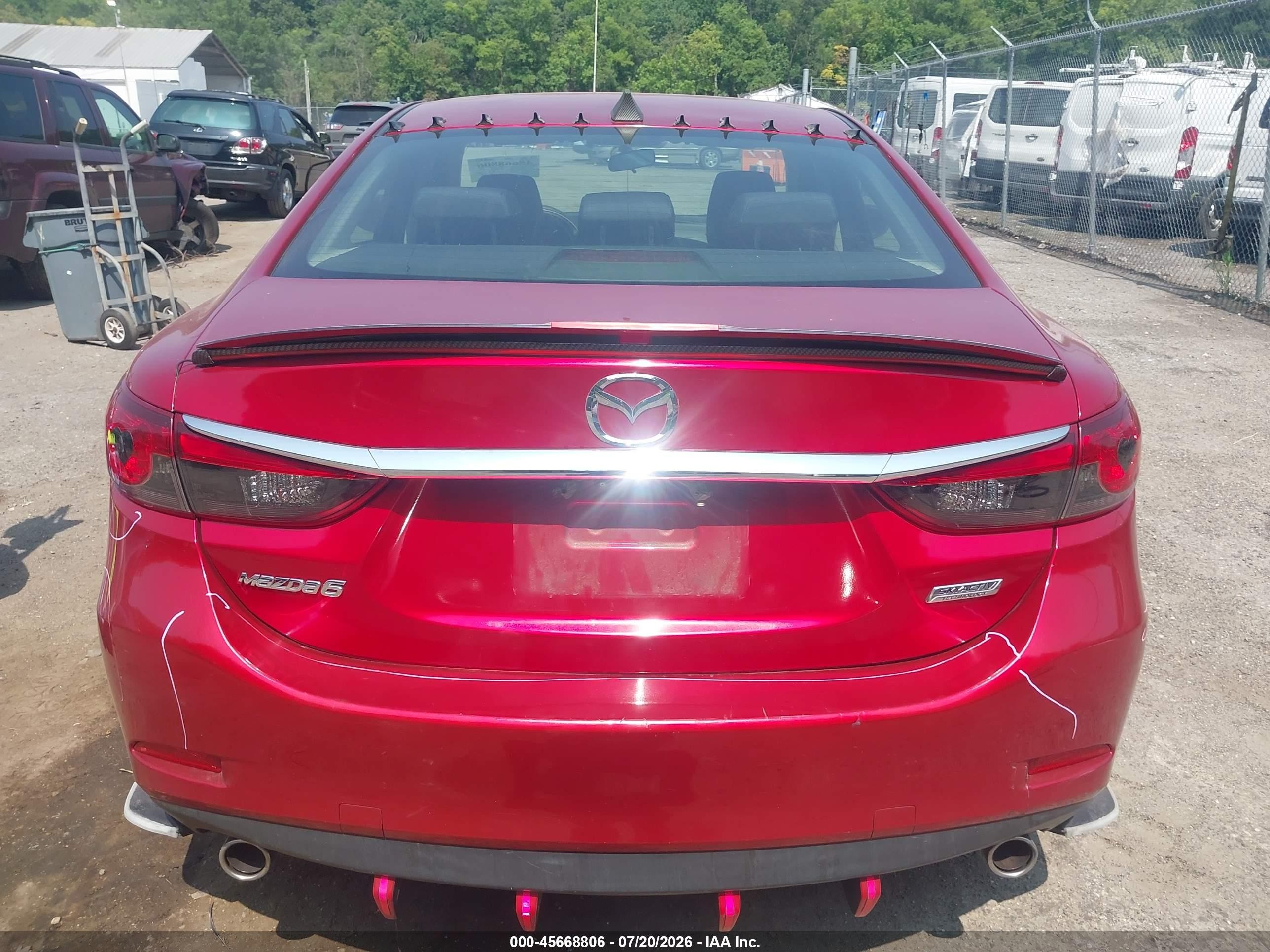 2014 Mazda Mazda6 I Sport Red vin: JM1GJ1U56E1107983