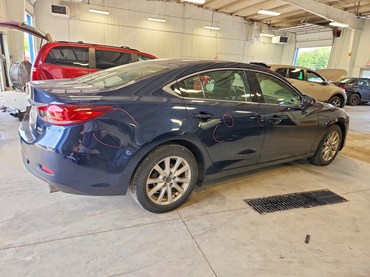 2015 Mazda 6 Sport Blue vin: JM1GJ1U56F1190834