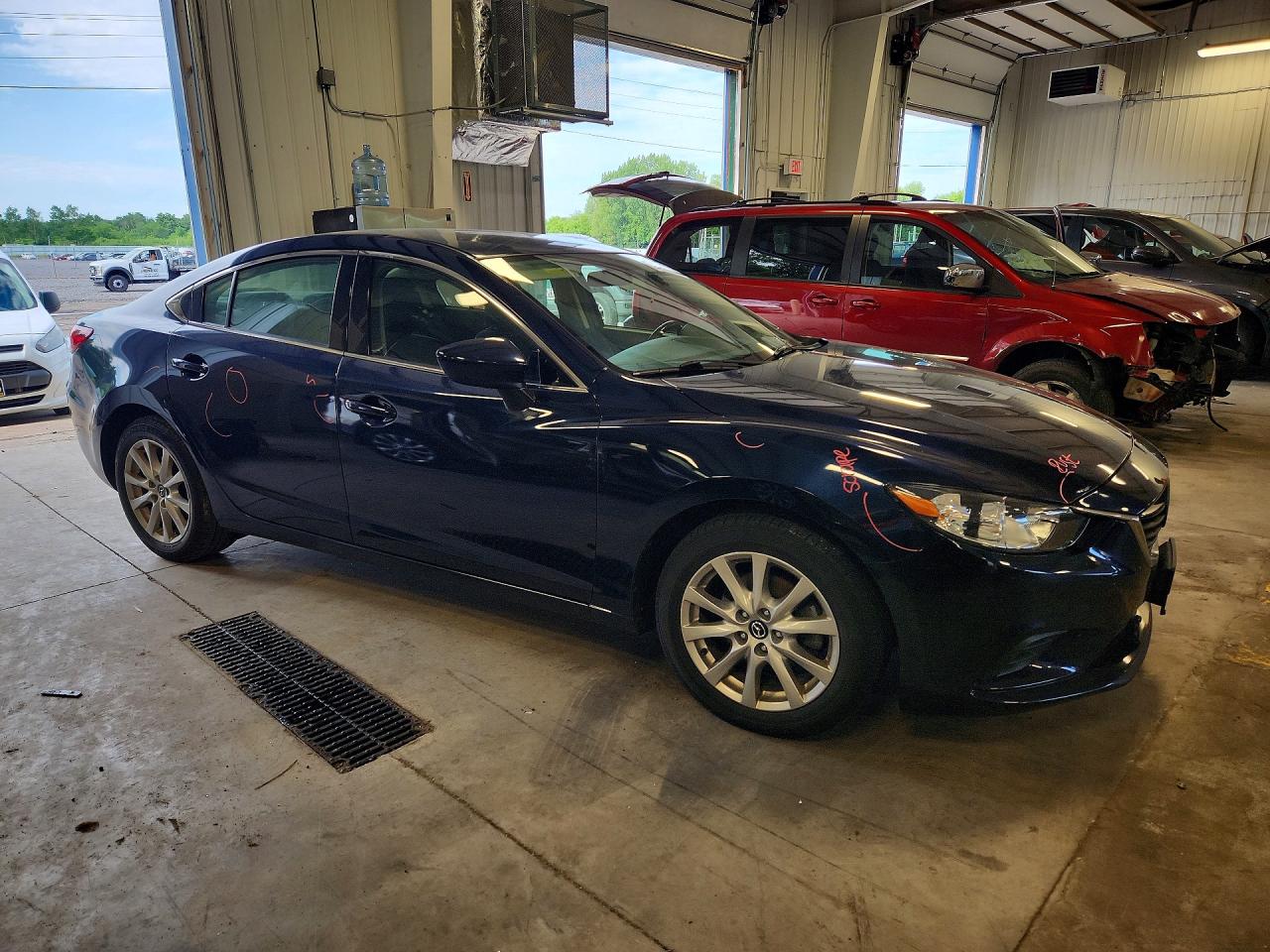 2015 Mazda 6 Sport Blue vin: JM1GJ1U56F1190834