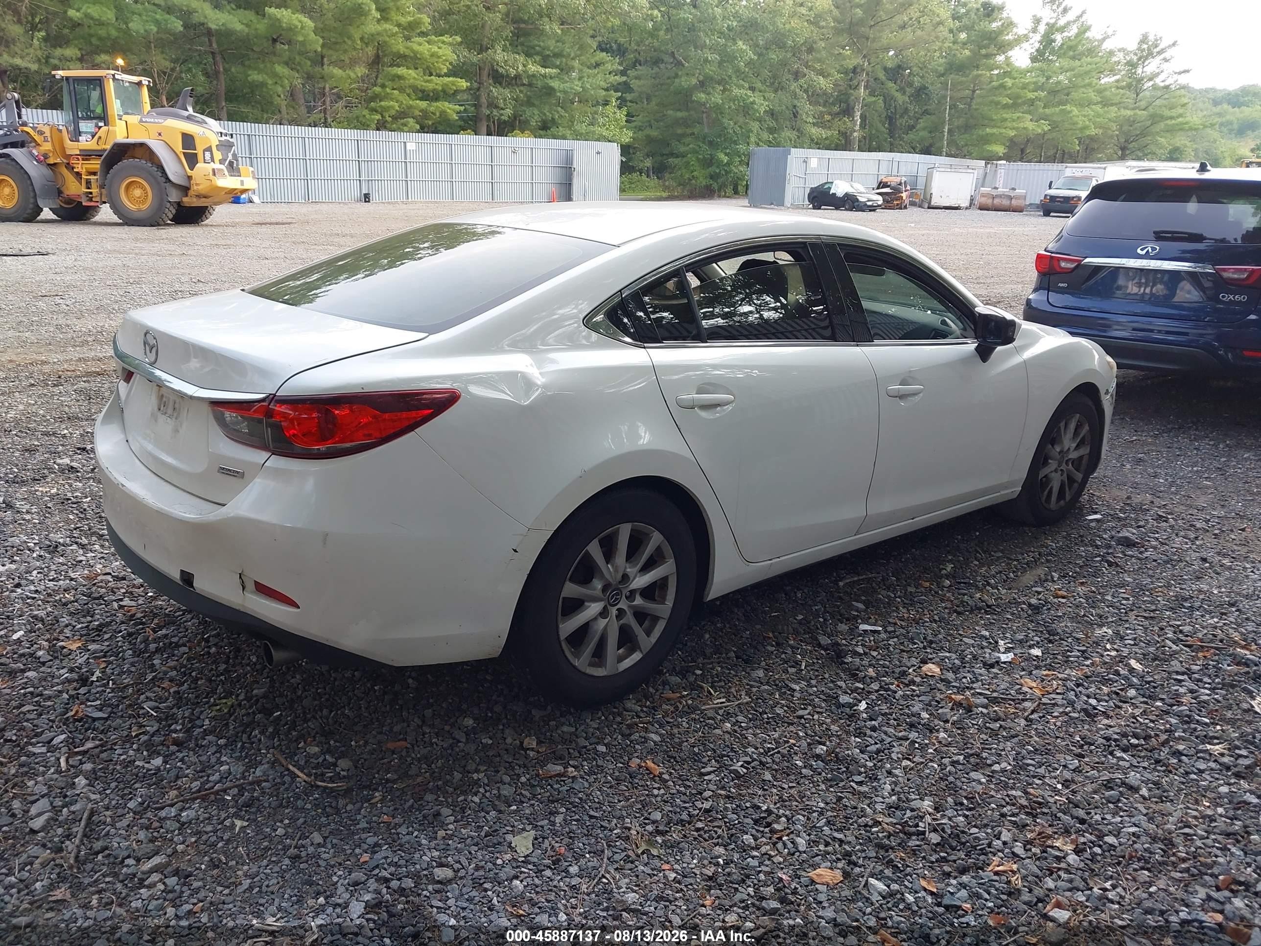 2015 Mazda Mazda6 I Sport Белый vin: JM1GJ1U56F1191076