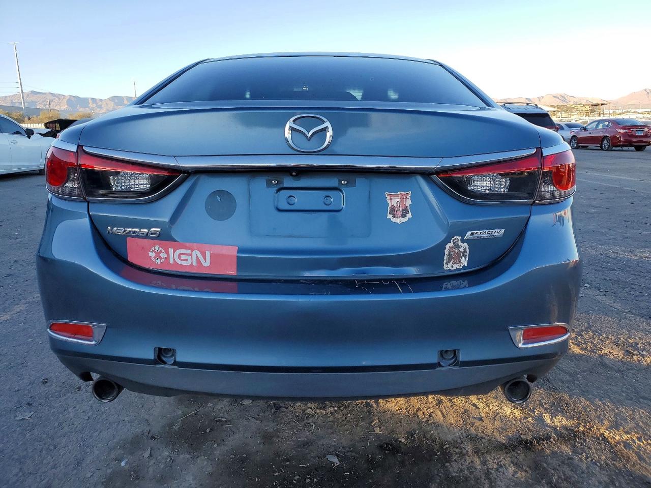 2015 Mazda 6 Sport Blue vin: JM1GJ1U56F1203291