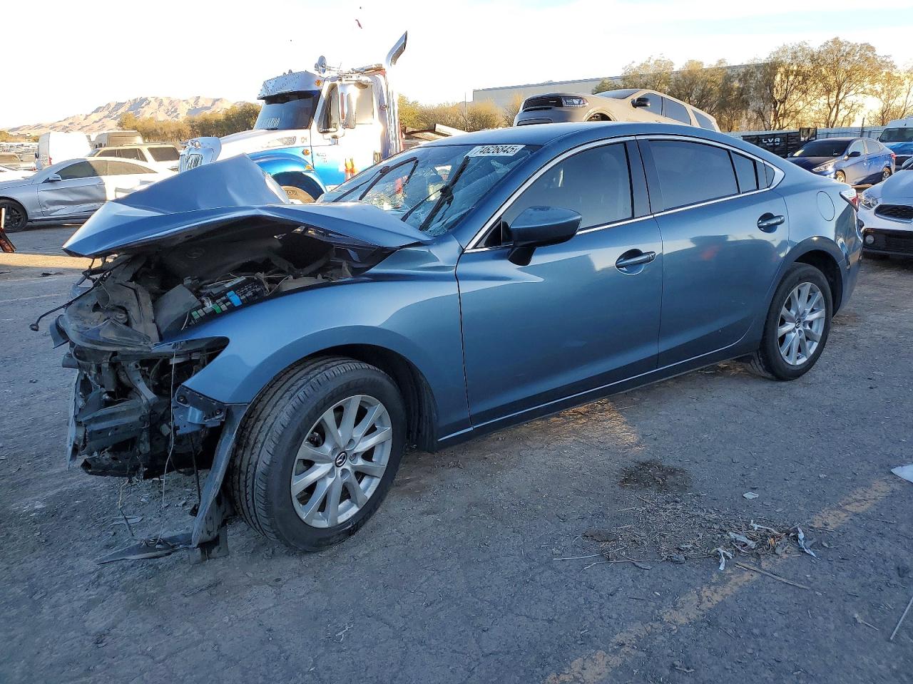 2015 Mazda 6 Sport Blue vin: JM1GJ1U56F1203291