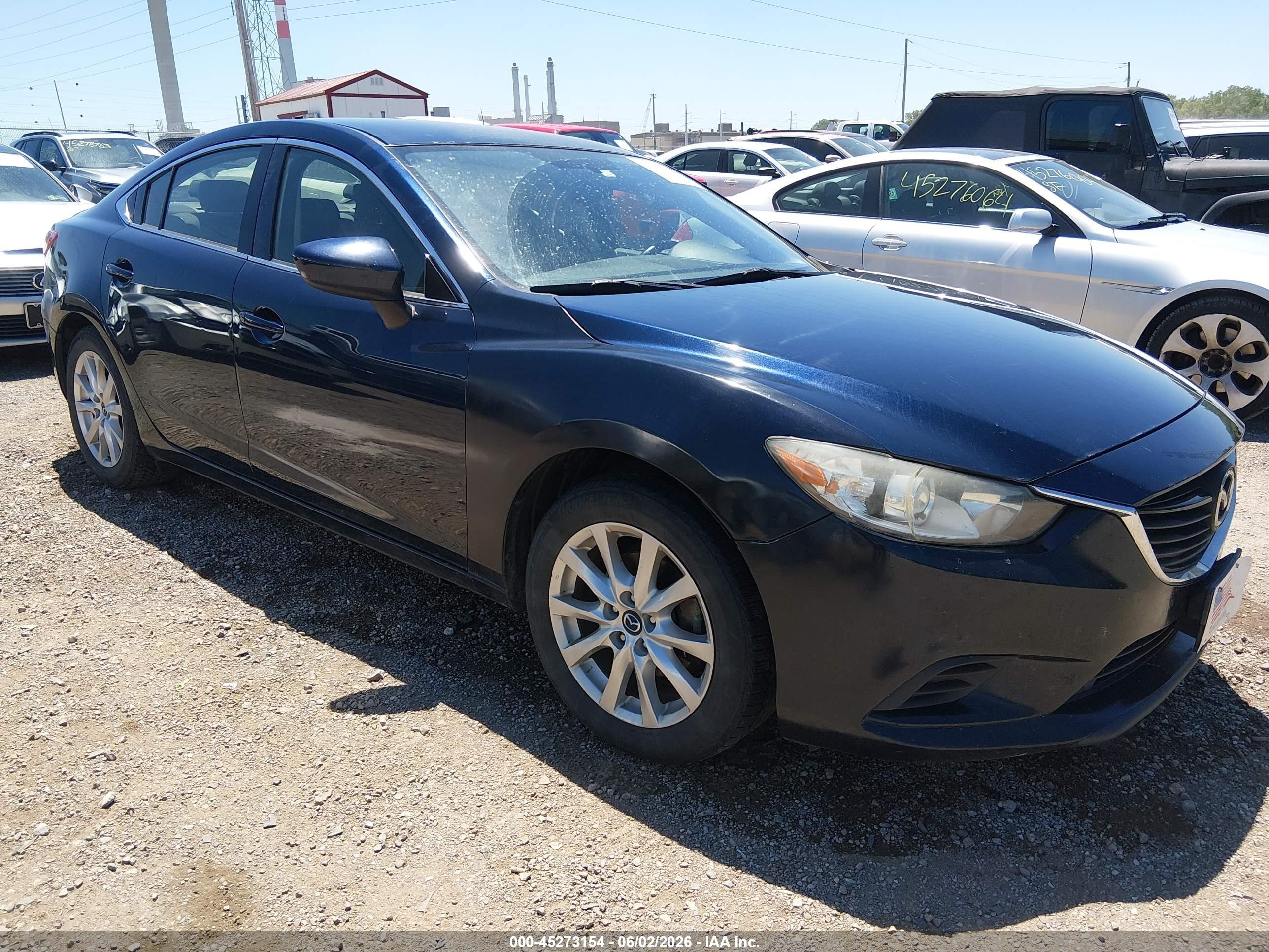 2015 Mazda Mazda6 I Sport Dark Blue vin: JM1GJ1U56F1215750