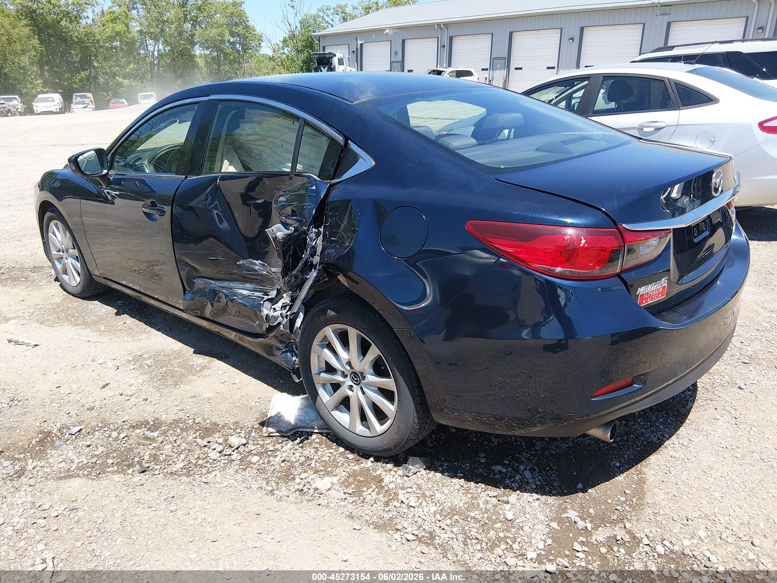 2015 Mazda Mazda6 I Sport Dark Blue vin: JM1GJ1U56F1215750
