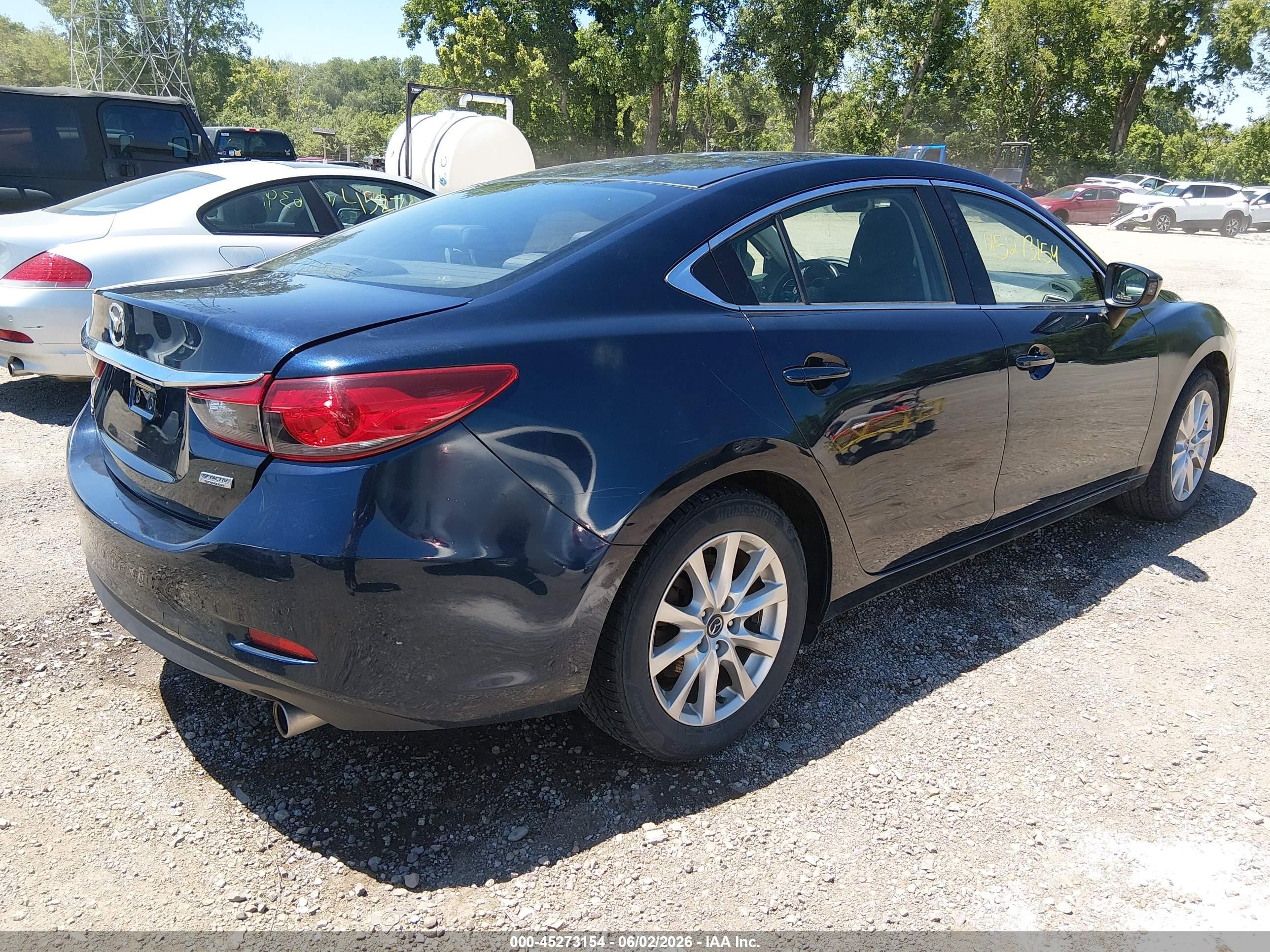 2015 Mazda Mazda6 I Sport Dark Blue vin: JM1GJ1U56F1215750