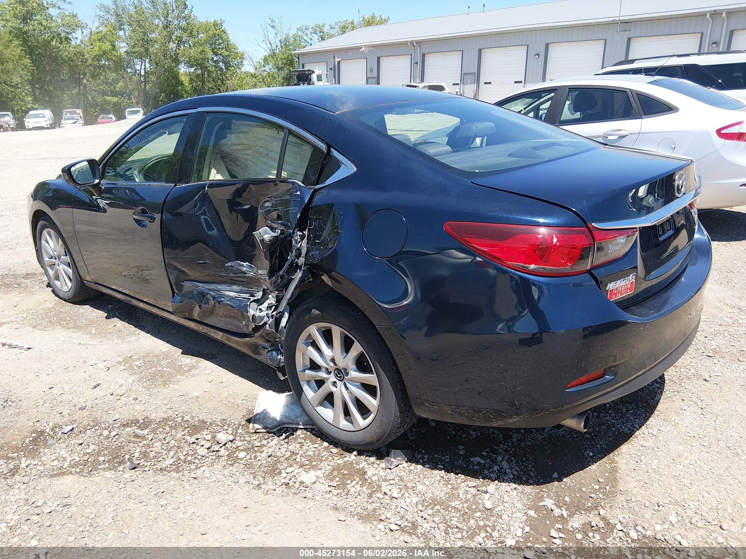 2015 Mazda Mazda6 I Sport Dark Blue vin: JM1GJ1U56F1215750