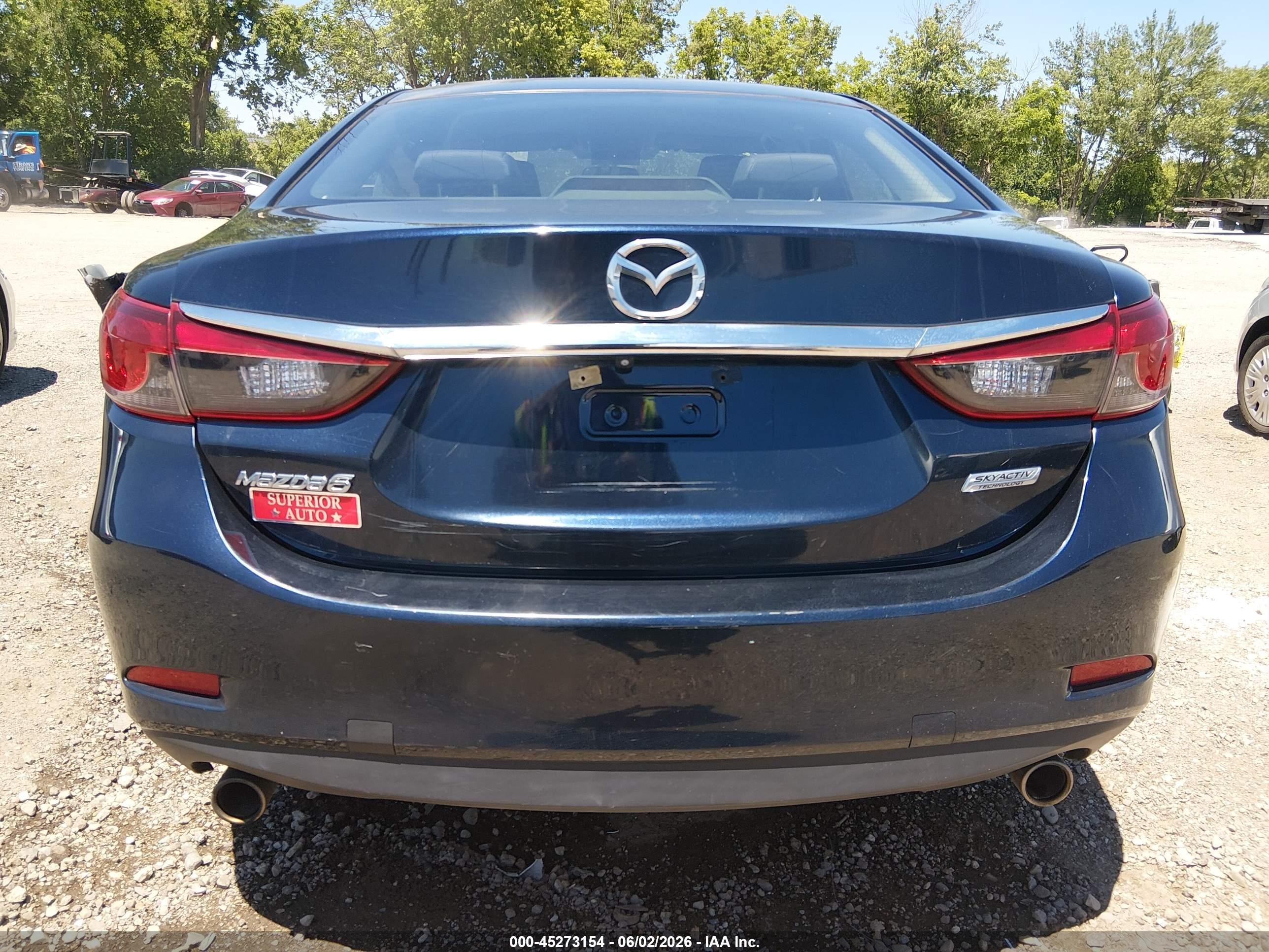 2015 Mazda Mazda6 I Sport Dark Blue vin: JM1GJ1U56F1215750