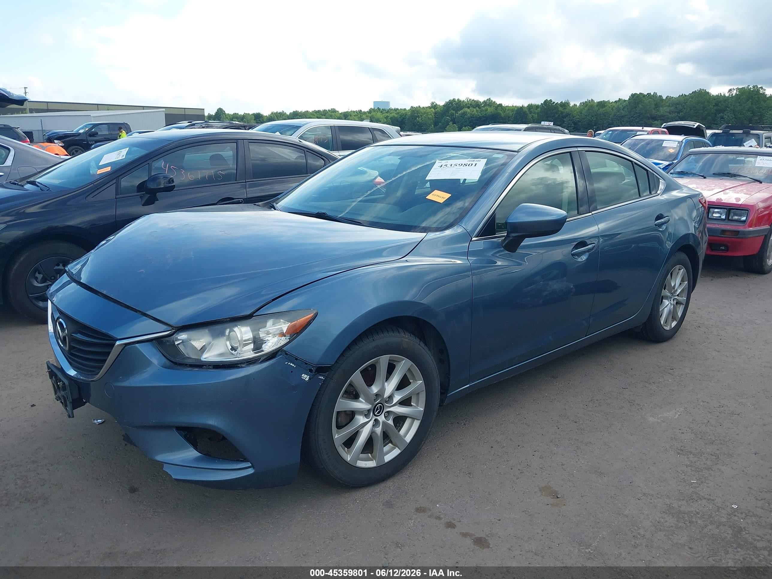 2015 Mazda Mazda6 I Sport Blue vin: JM1GJ1U57F1214459