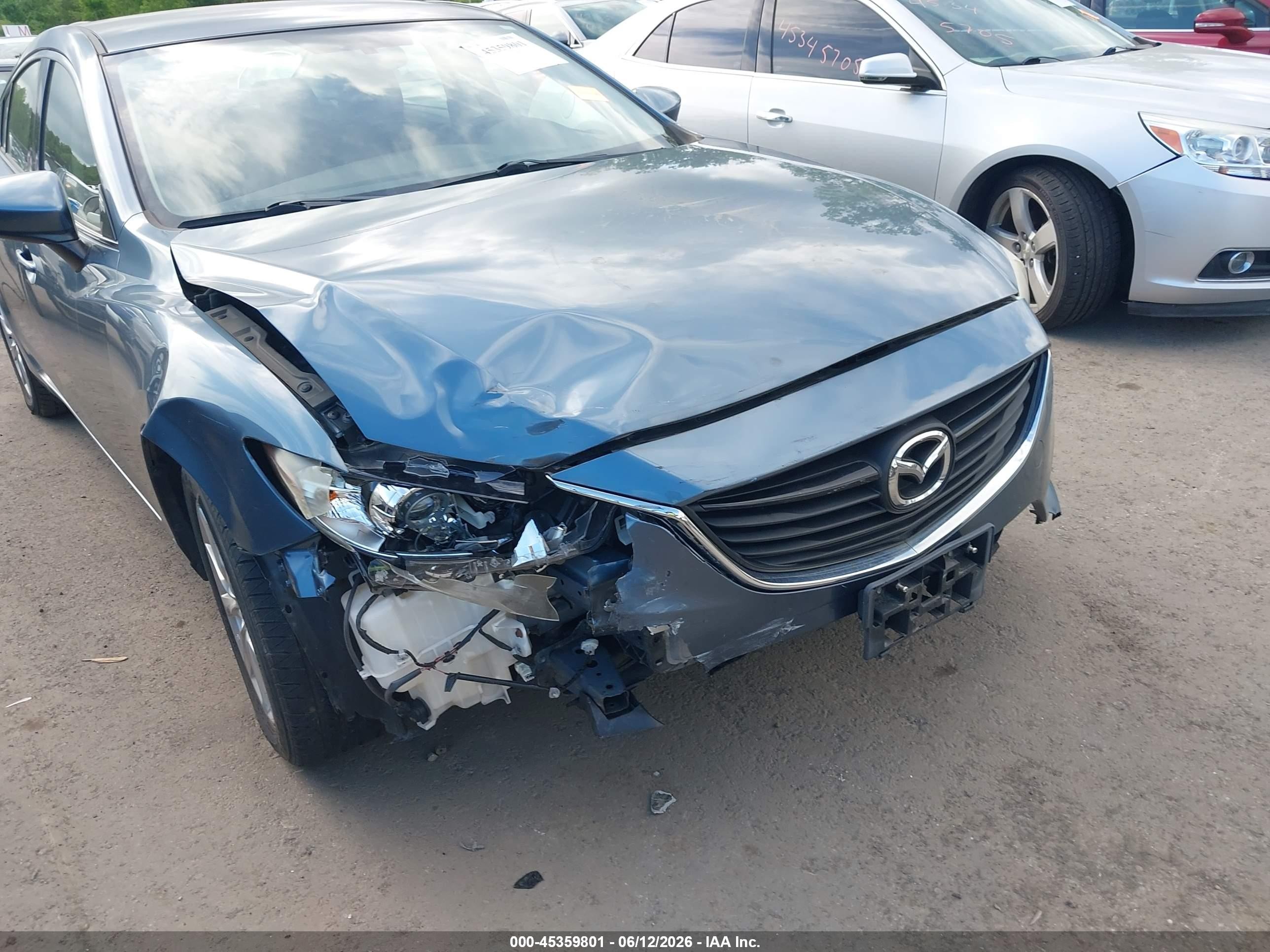 2015 Mazda Mazda6 I Sport Blue vin: JM1GJ1U57F1214459