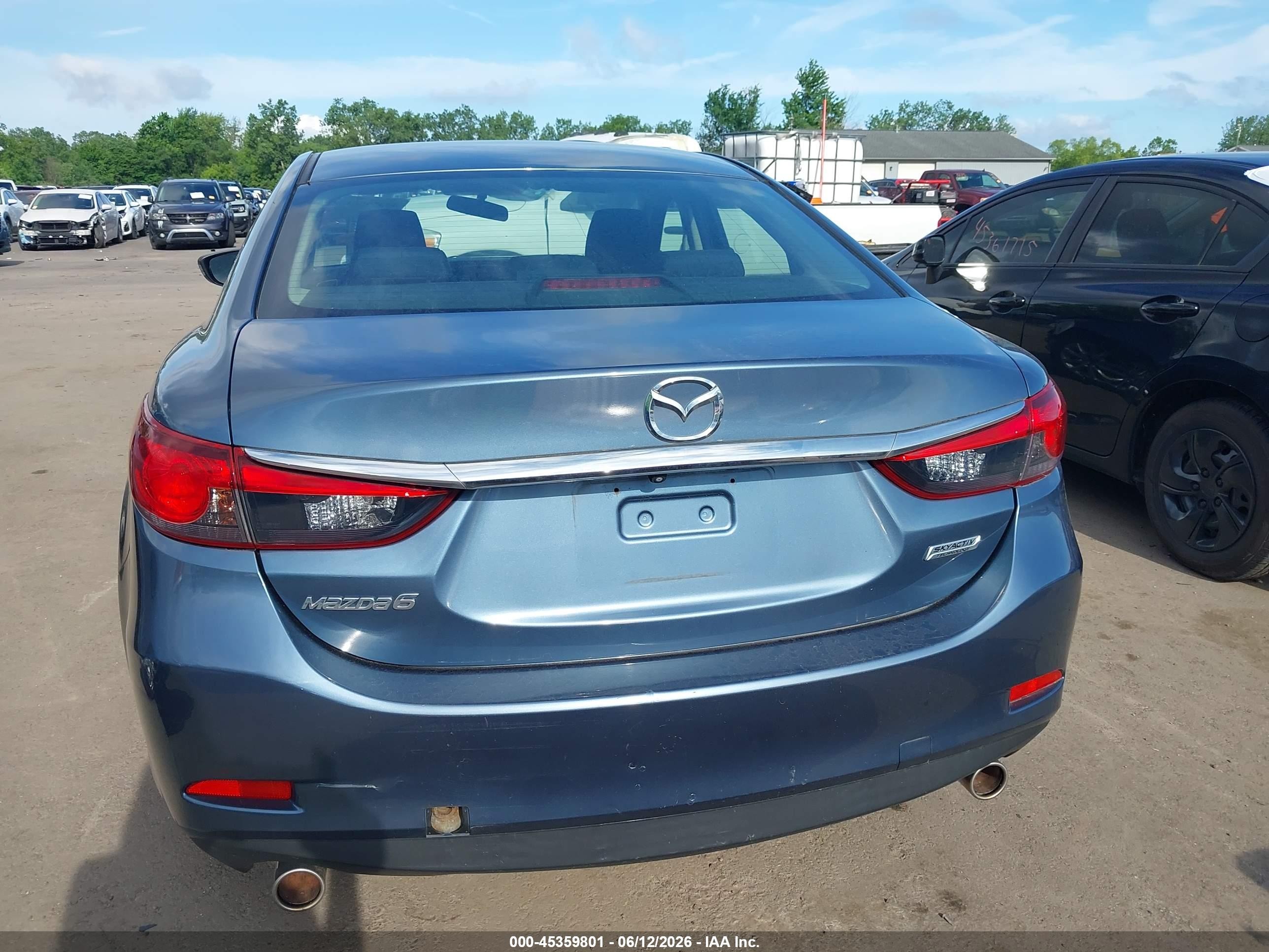 2015 Mazda Mazda6 I Sport Blue vin: JM1GJ1U57F1214459