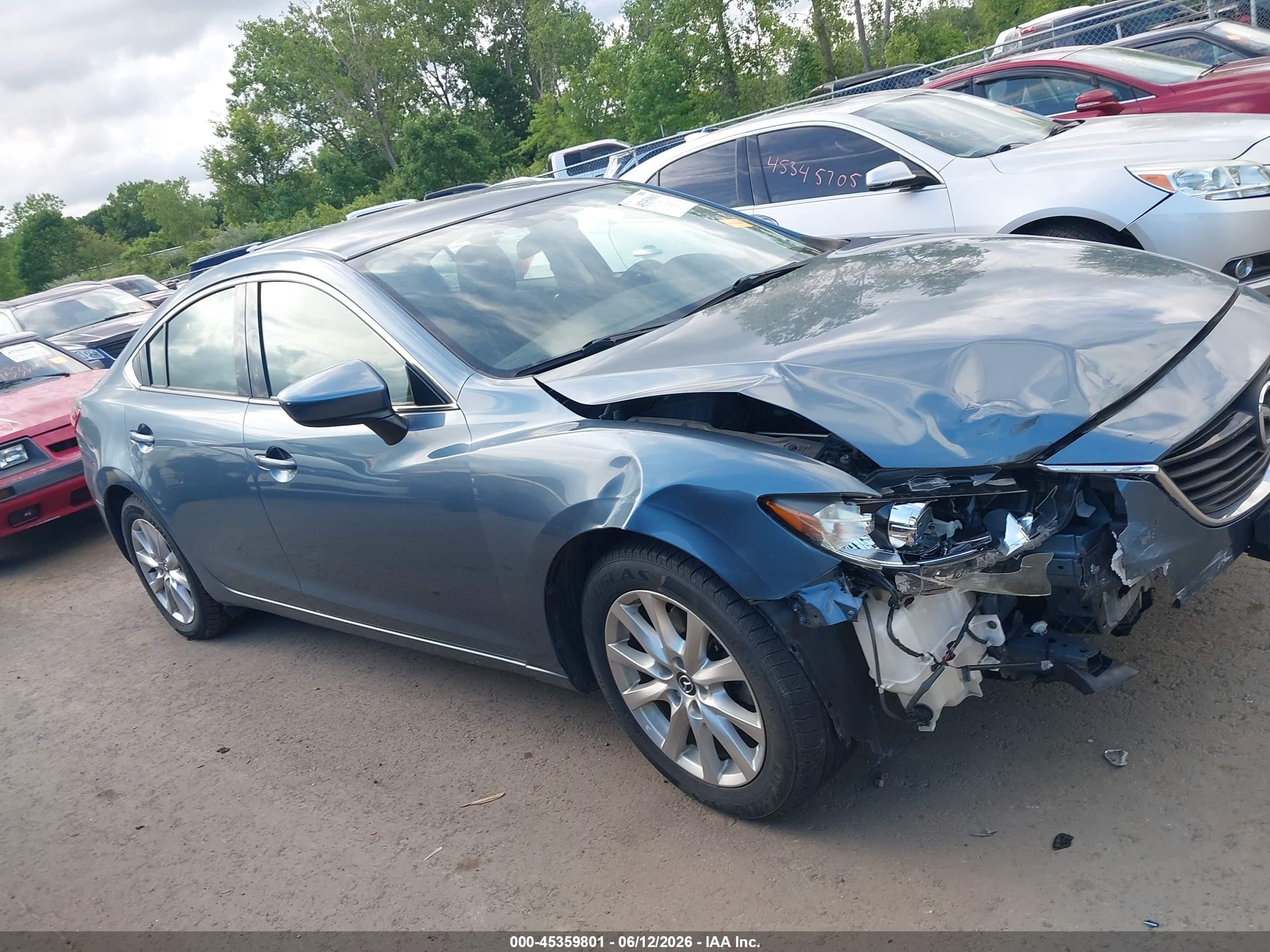 2015 Mazda Mazda6 I Sport Blue vin: JM1GJ1U57F1214459