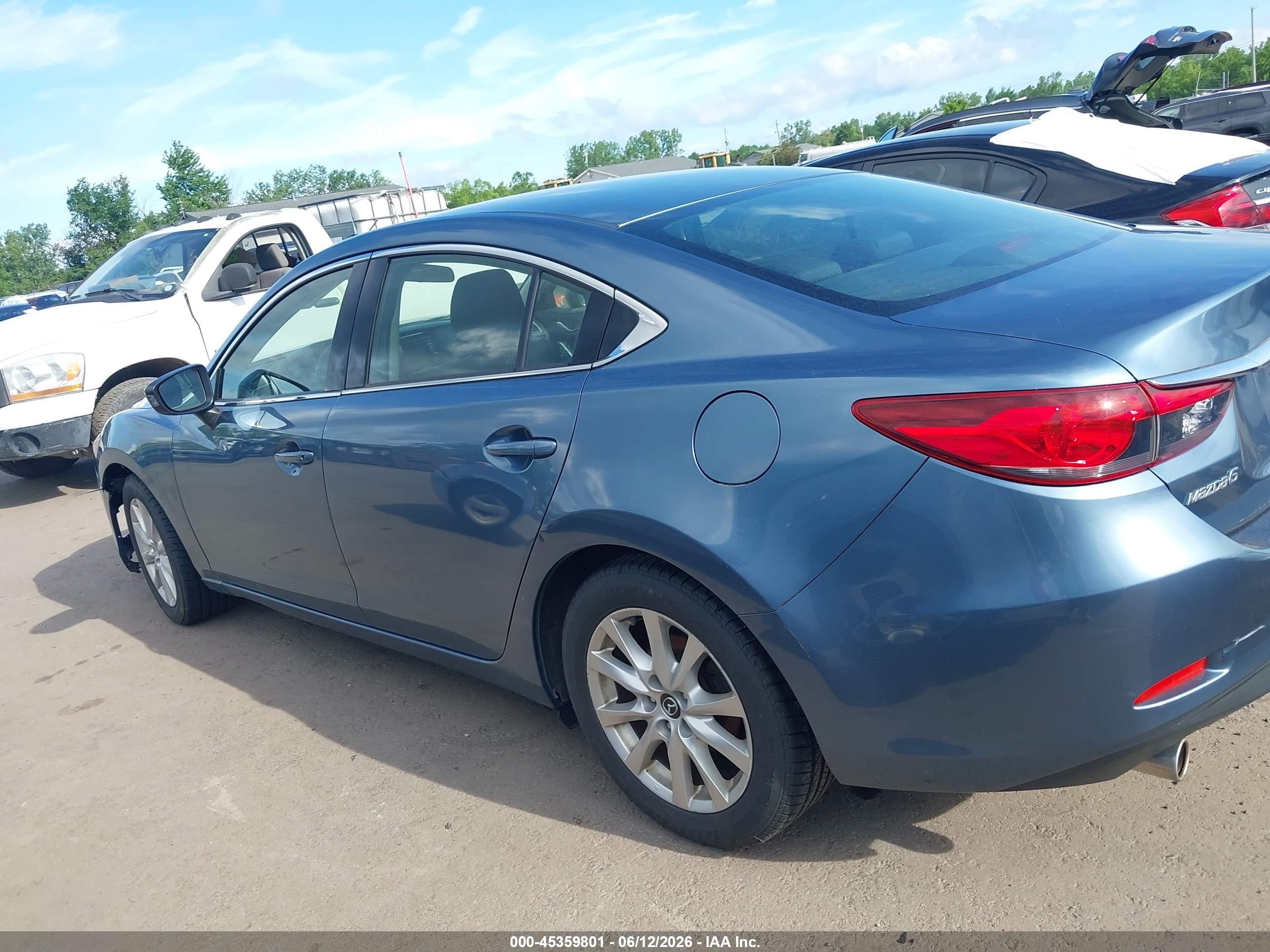 2015 Mazda Mazda6 I Sport Blue vin: JM1GJ1U57F1214459