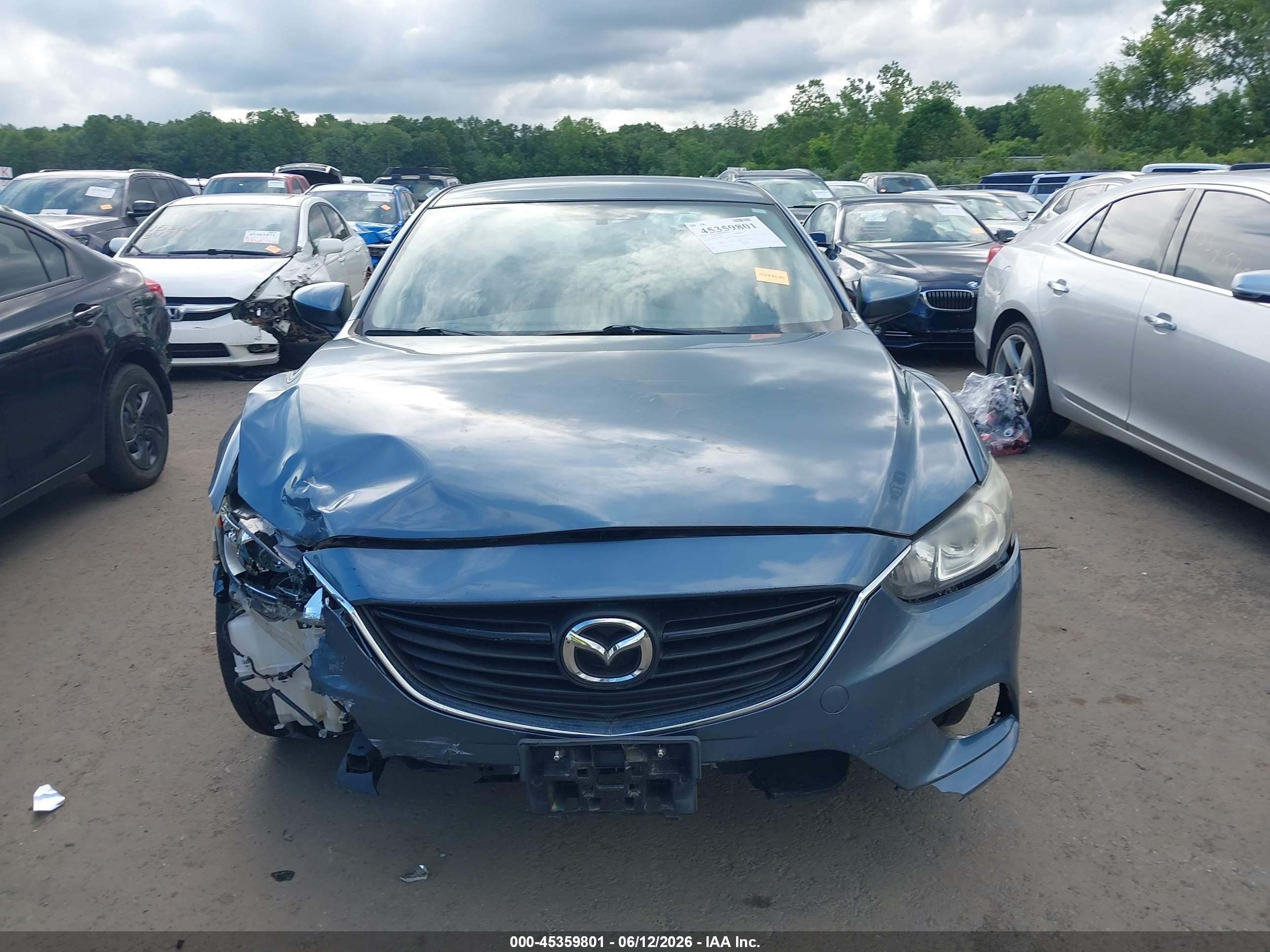 2015 Mazda Mazda6 I Sport Blue vin: JM1GJ1U57F1214459