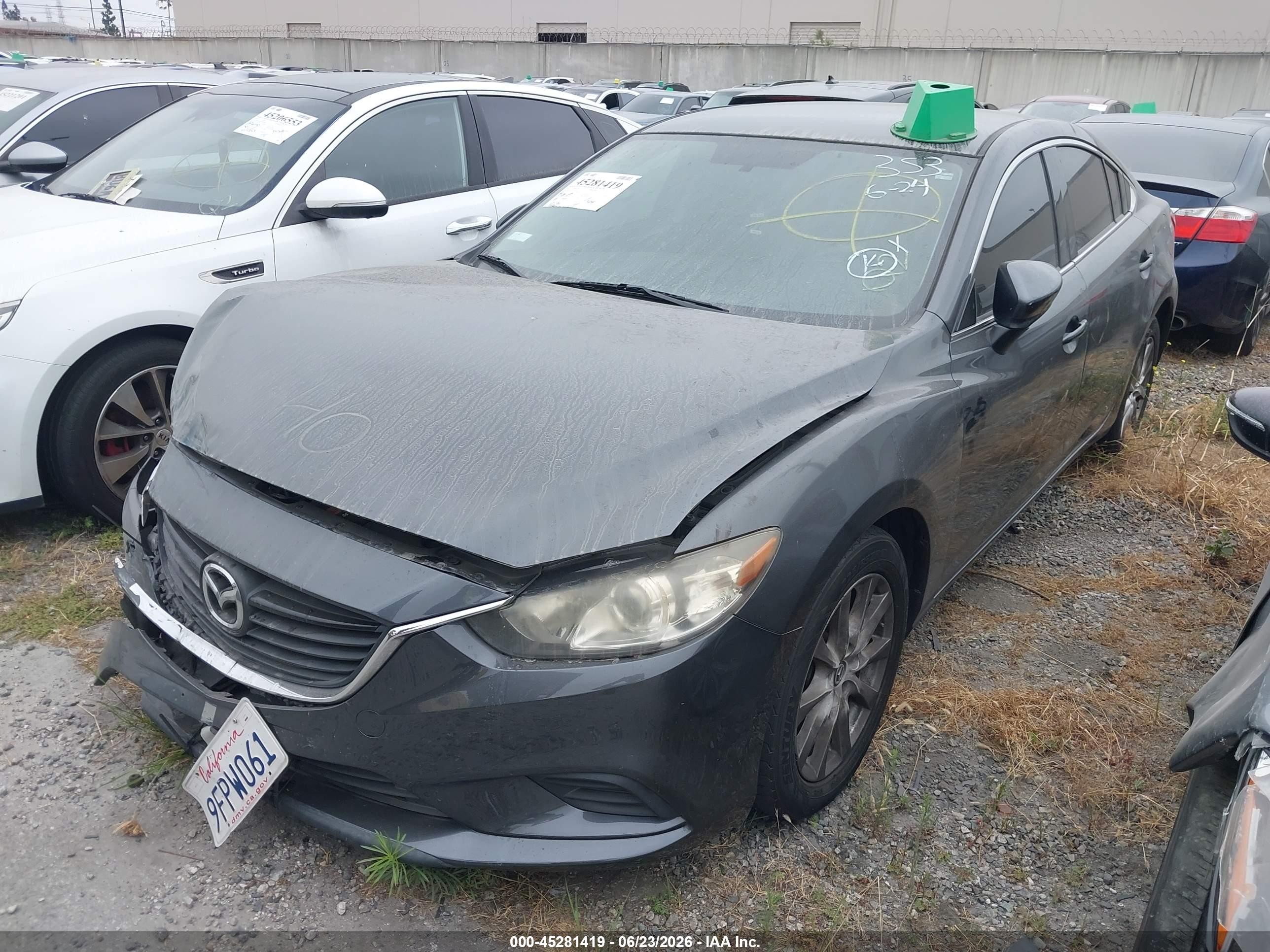 2015 Mazda Mazda6 I Sport Gray vin: JM1GJ1U57F1220729