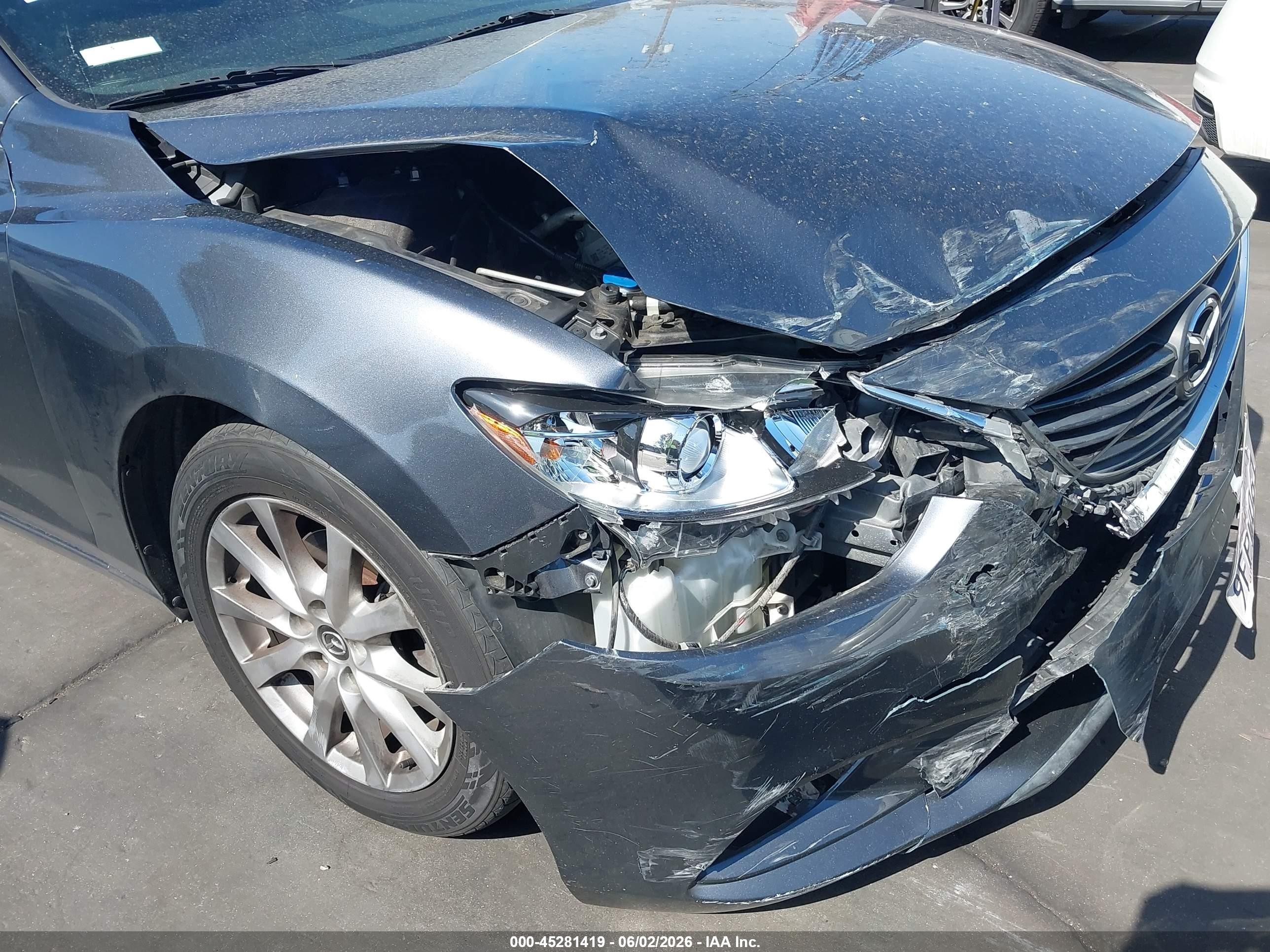 2015 Mazda Mazda6 I Sport Gray vin: JM1GJ1U57F1220729