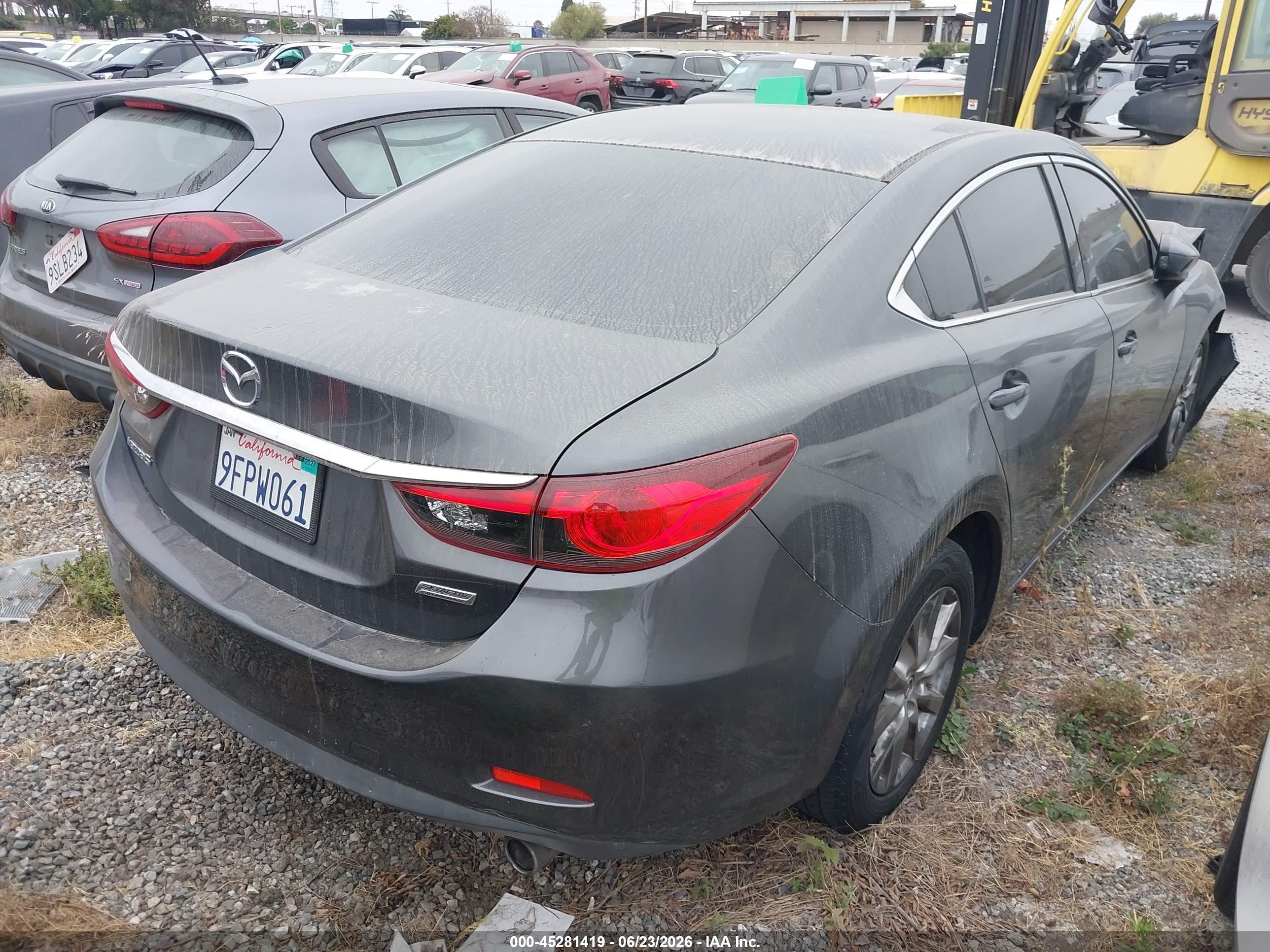 2015 Mazda Mazda6 I Sport Gray vin: JM1GJ1U57F1220729