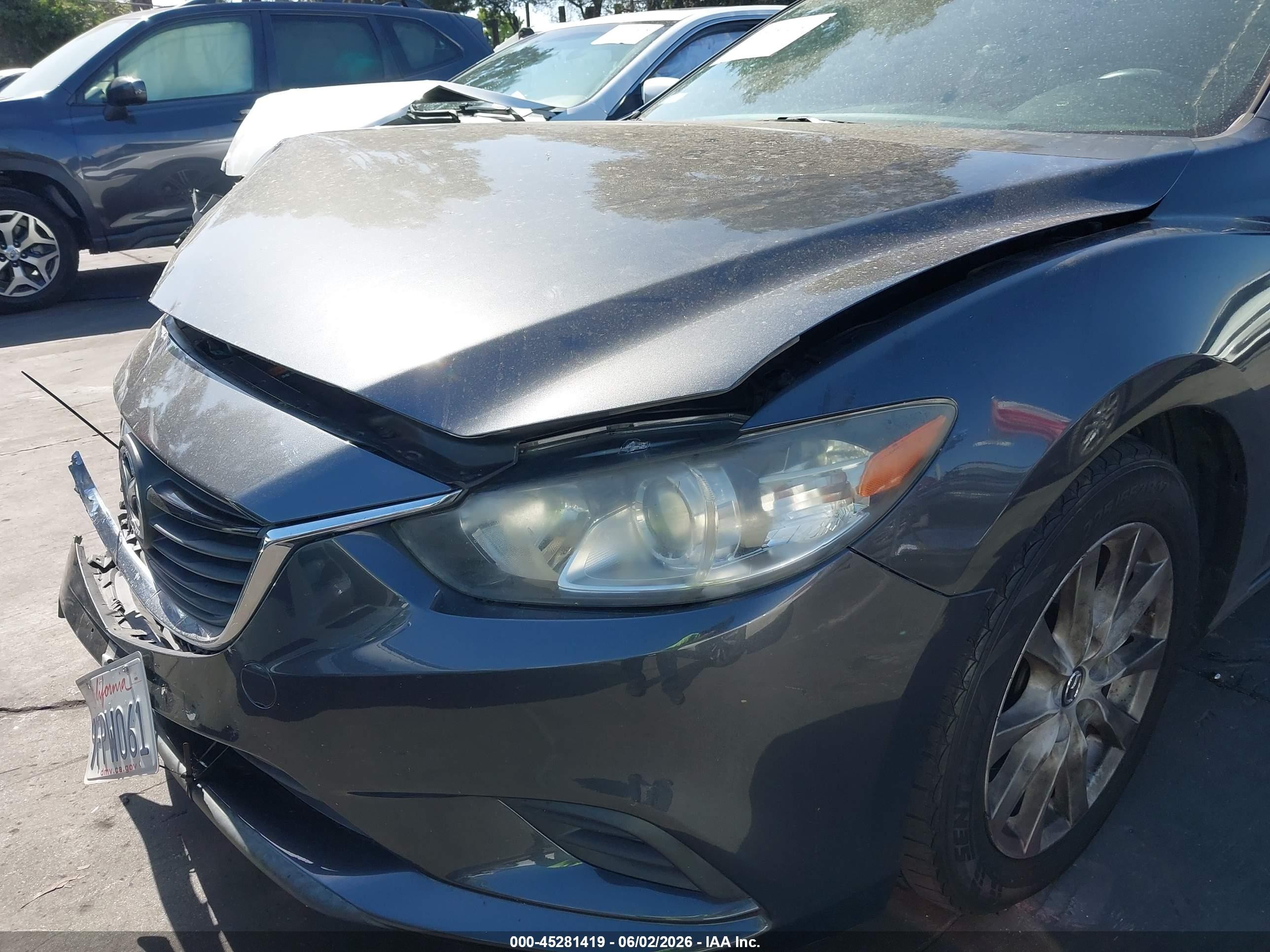 2015 Mazda Mazda6 I Sport Gray vin: JM1GJ1U57F1220729