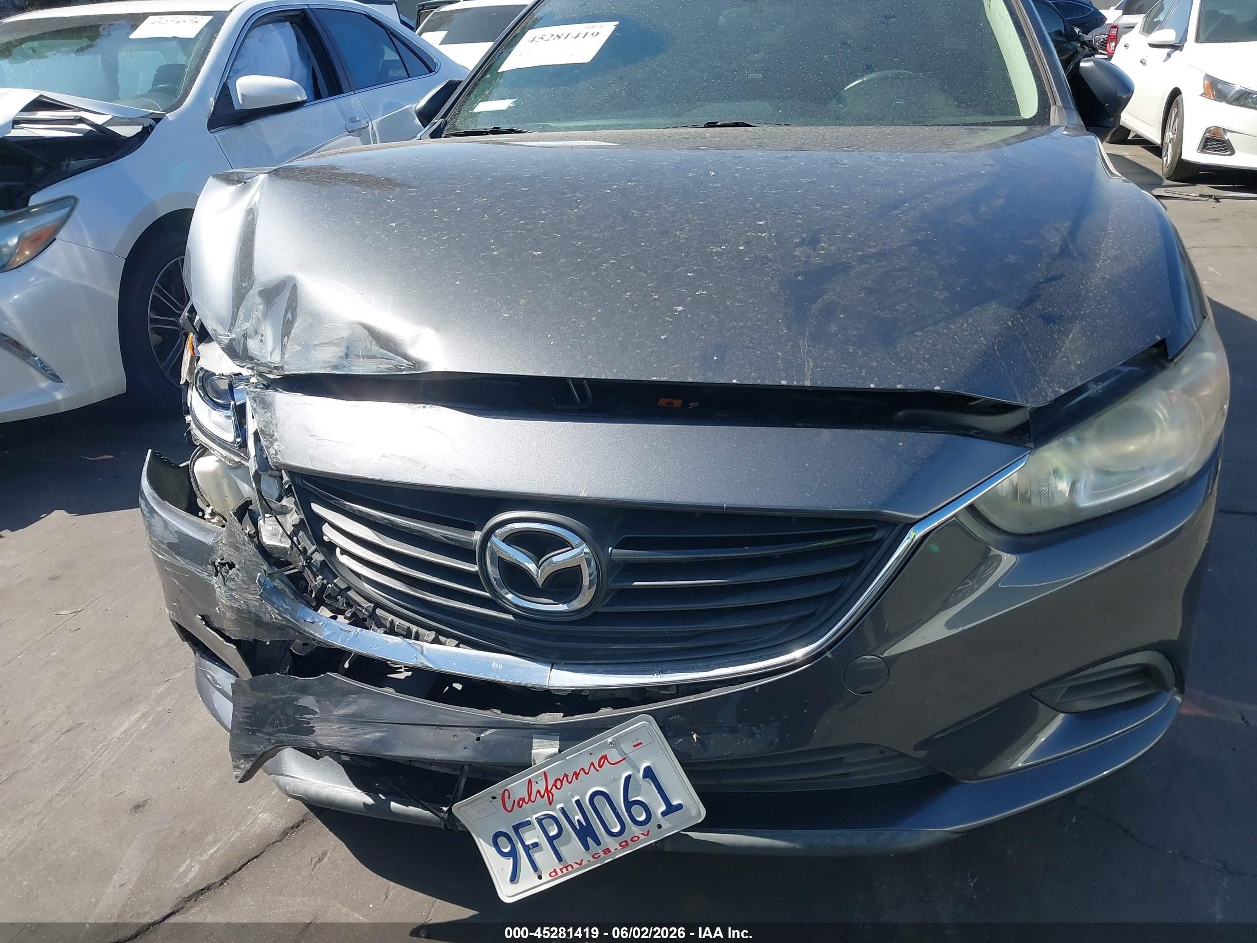 2015 Mazda Mazda6 I Sport Gray vin: JM1GJ1U57F1220729