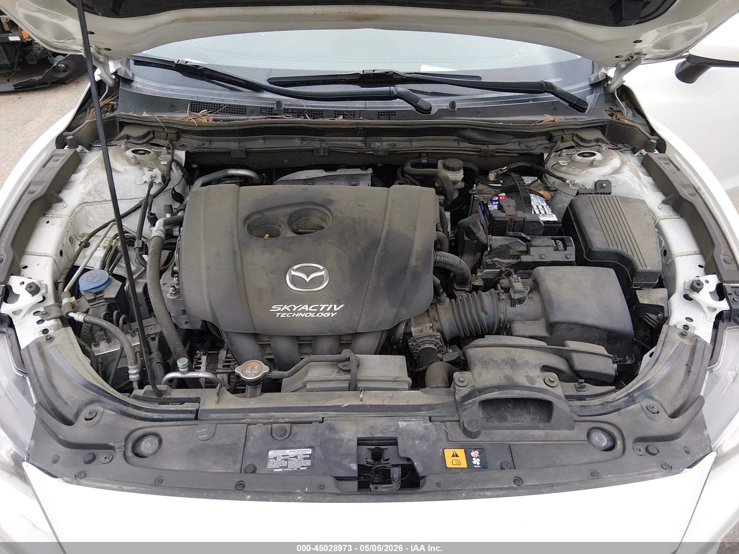 2015 Mazda Mazda6 I Sport White vin: JM1GJ1U58F1180323