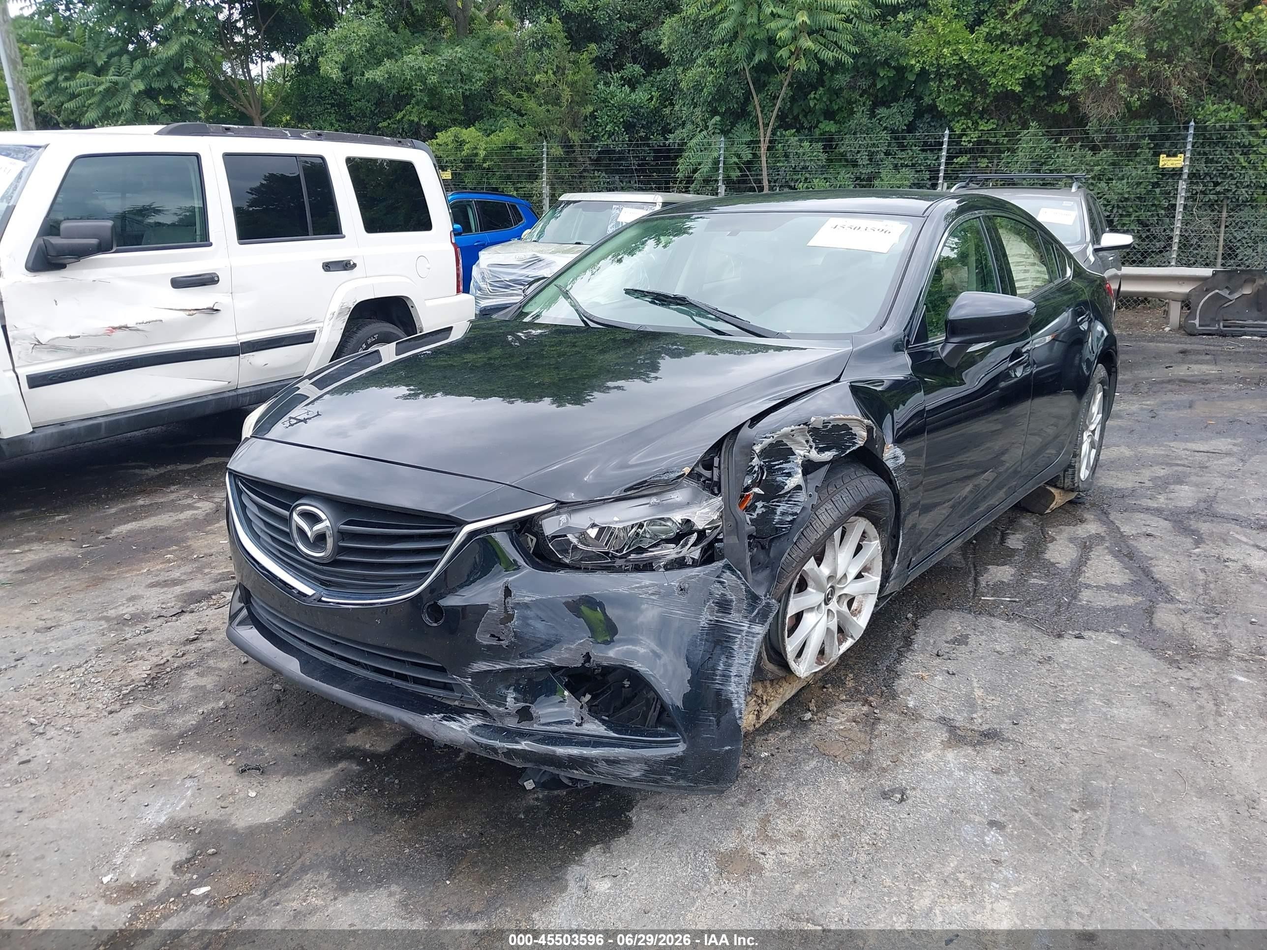 2015 Mazda Mazda6 I Sport Черный vin: JM1GJ1U58F1210095