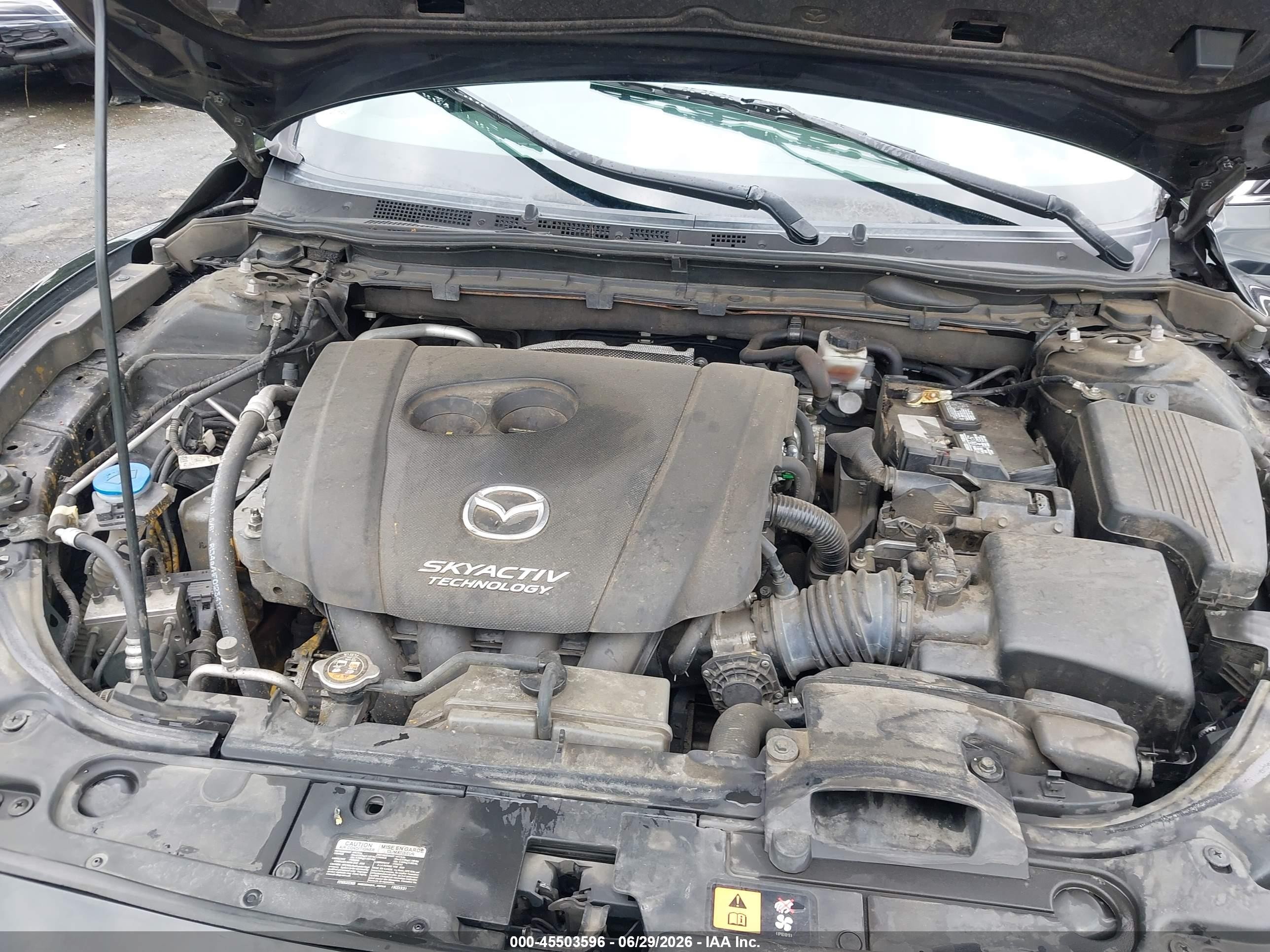2015 Mazda Mazda6 I Sport Черный vin: JM1GJ1U58F1210095