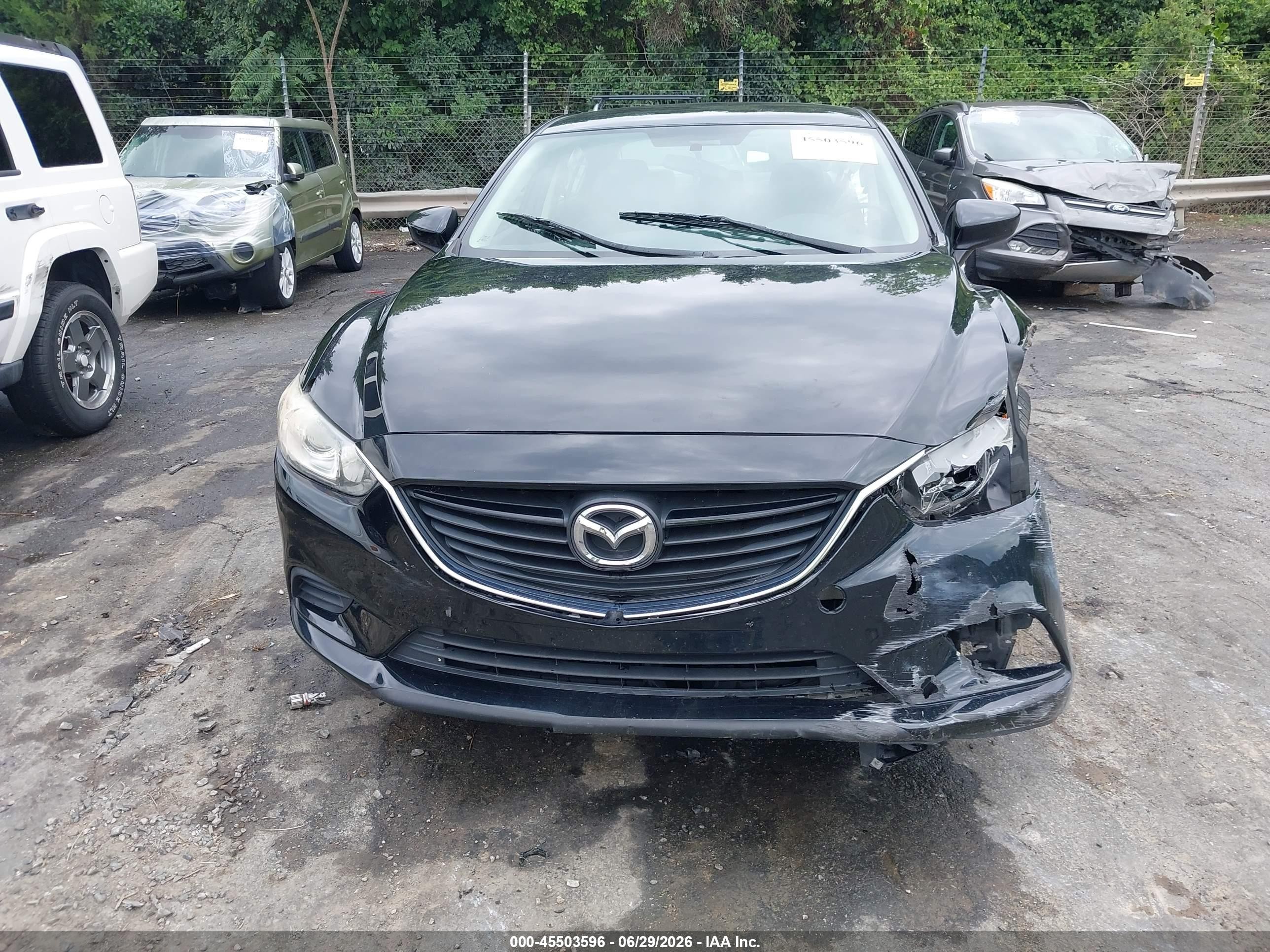 2015 Mazda Mazda6 I Sport Черный vin: JM1GJ1U58F1210095