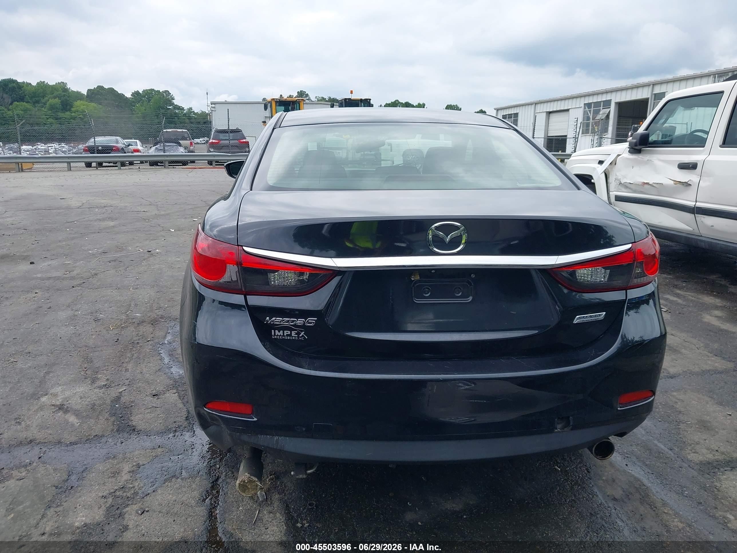 2015 Mazda Mazda6 I Sport Черный vin: JM1GJ1U58F1210095