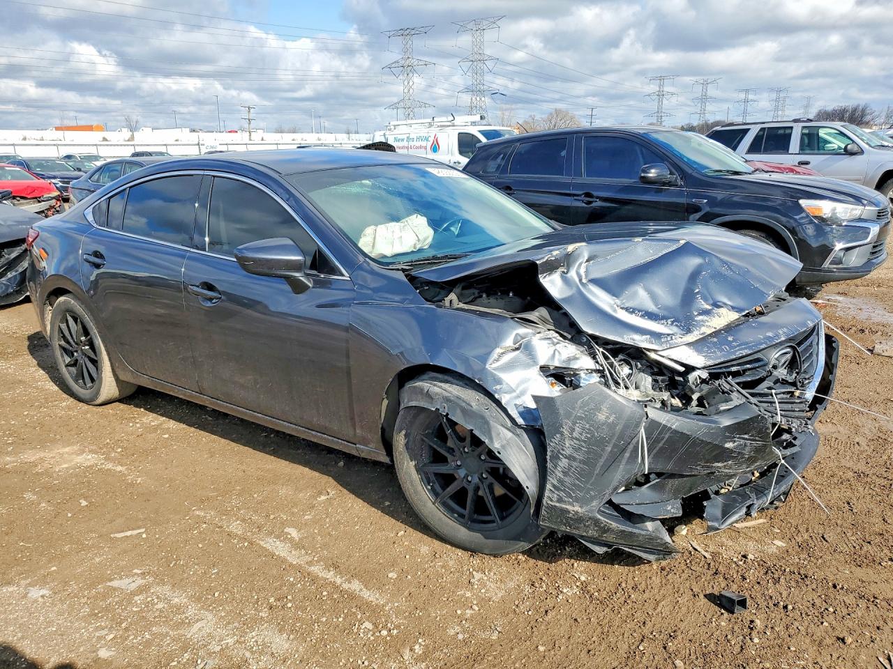 2016 Mazda 6 Gray vin: JM1GJ1U58G1408368
