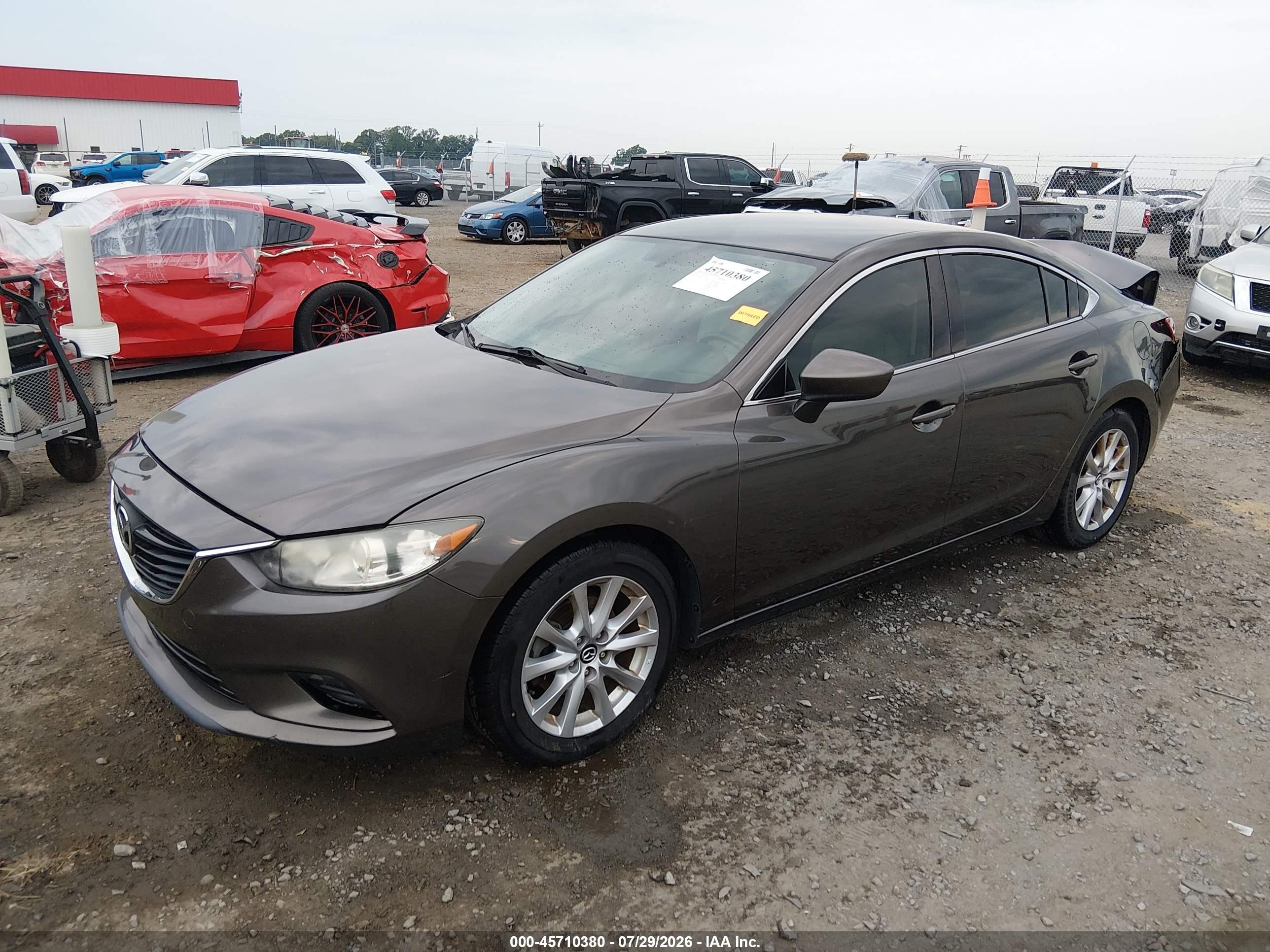 2016 Mazda Mazda6 I Sport Gray vin: JM1GJ1U58G1422500