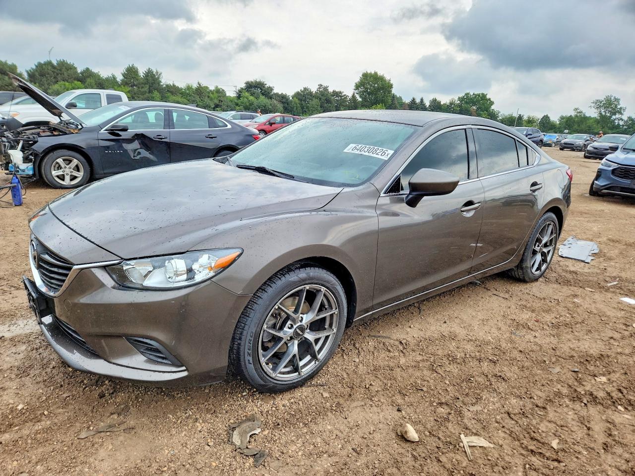 2016 Mazda 6 Sport Gray vin: JM1GJ1U58G1460776